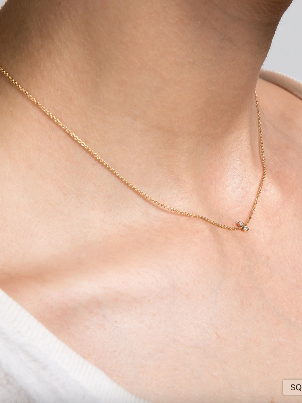 Twin Diamond Necklace