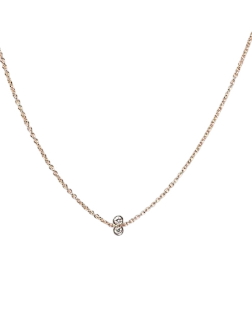Twin Diamond Necklace
