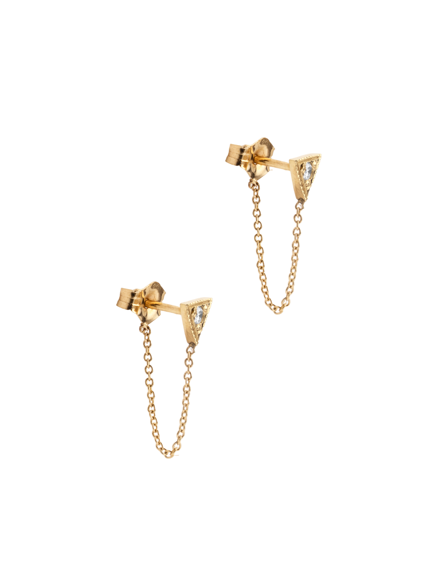 Gaia chain earrings