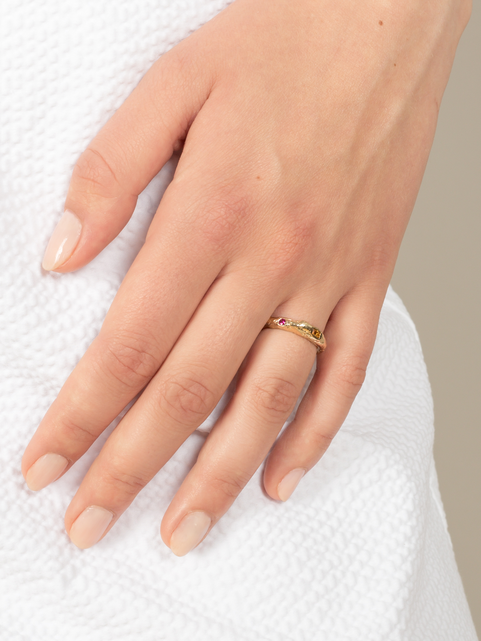 Molten treasure ring