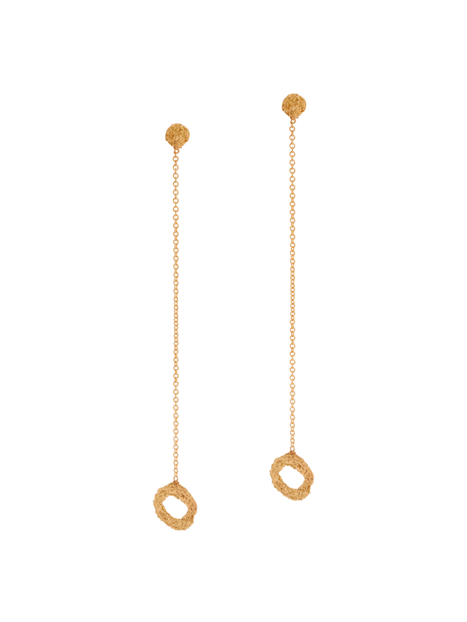 Mati chain drop earrings
