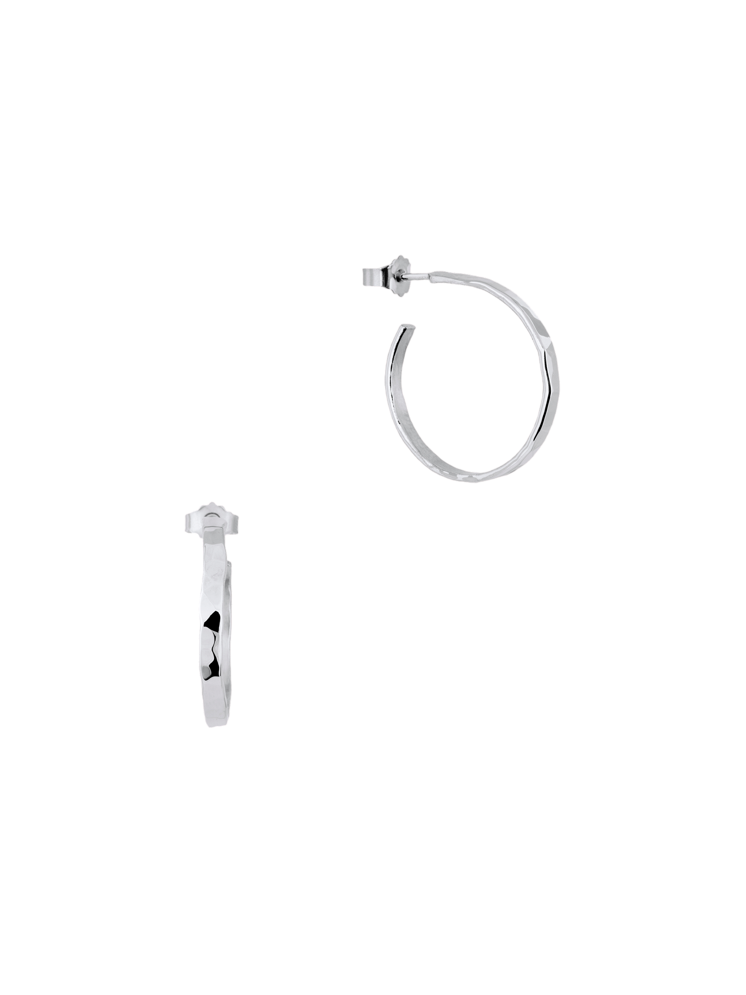 Hammered earrings small