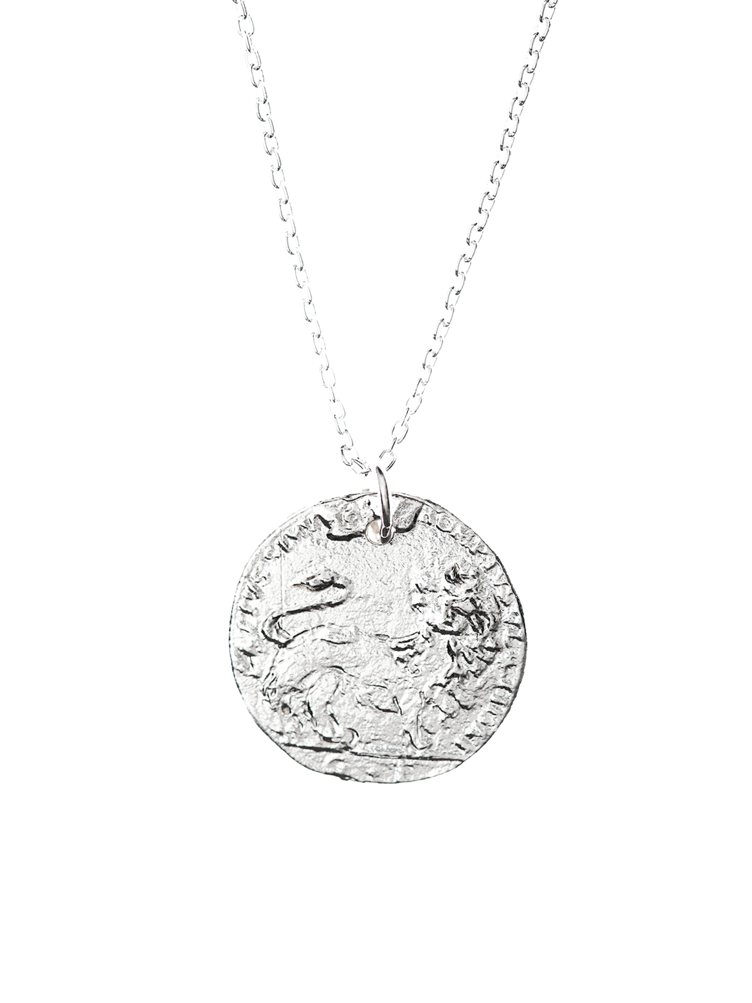 The medium snow lion medallion