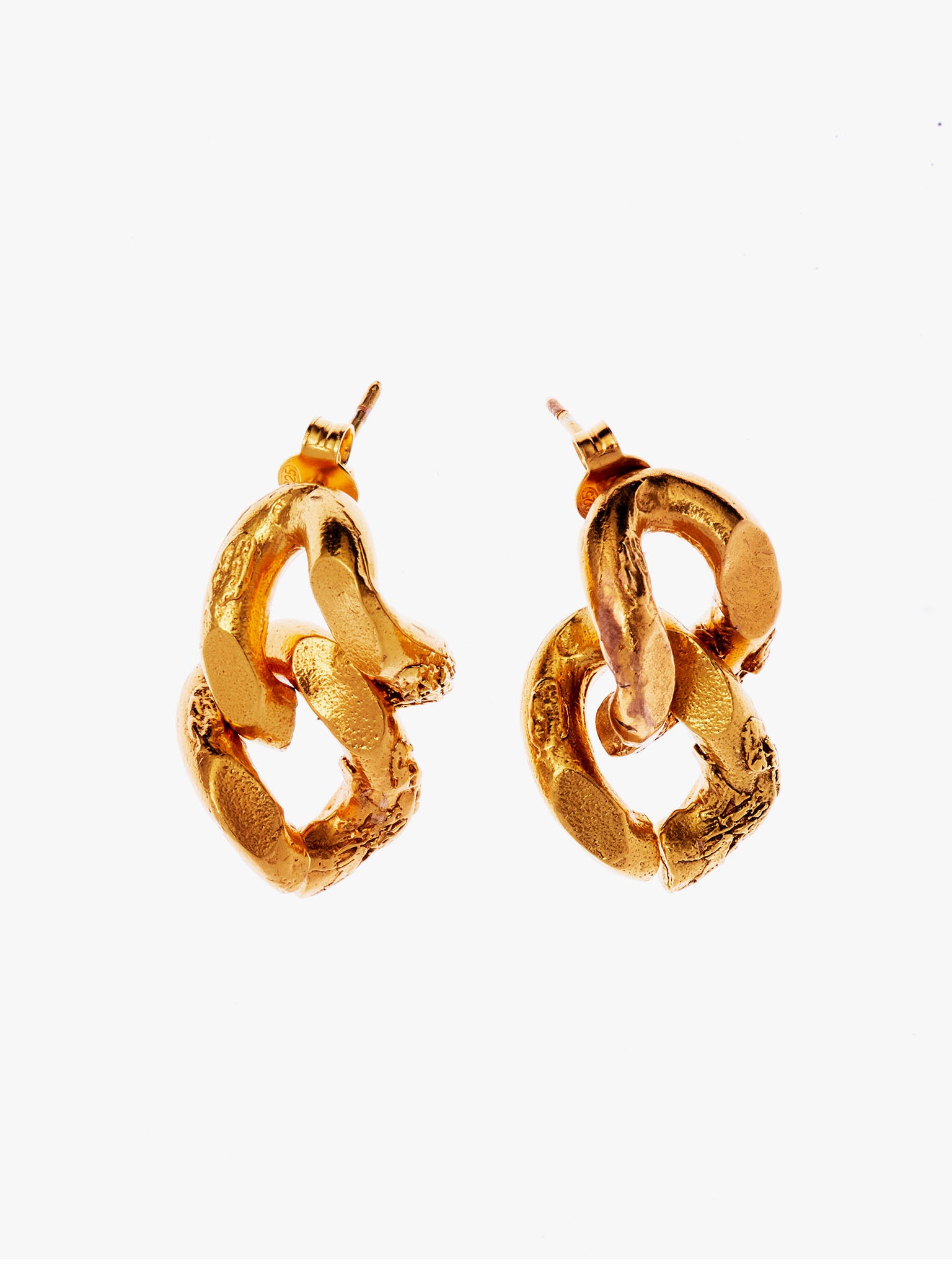 The fractured link earrings