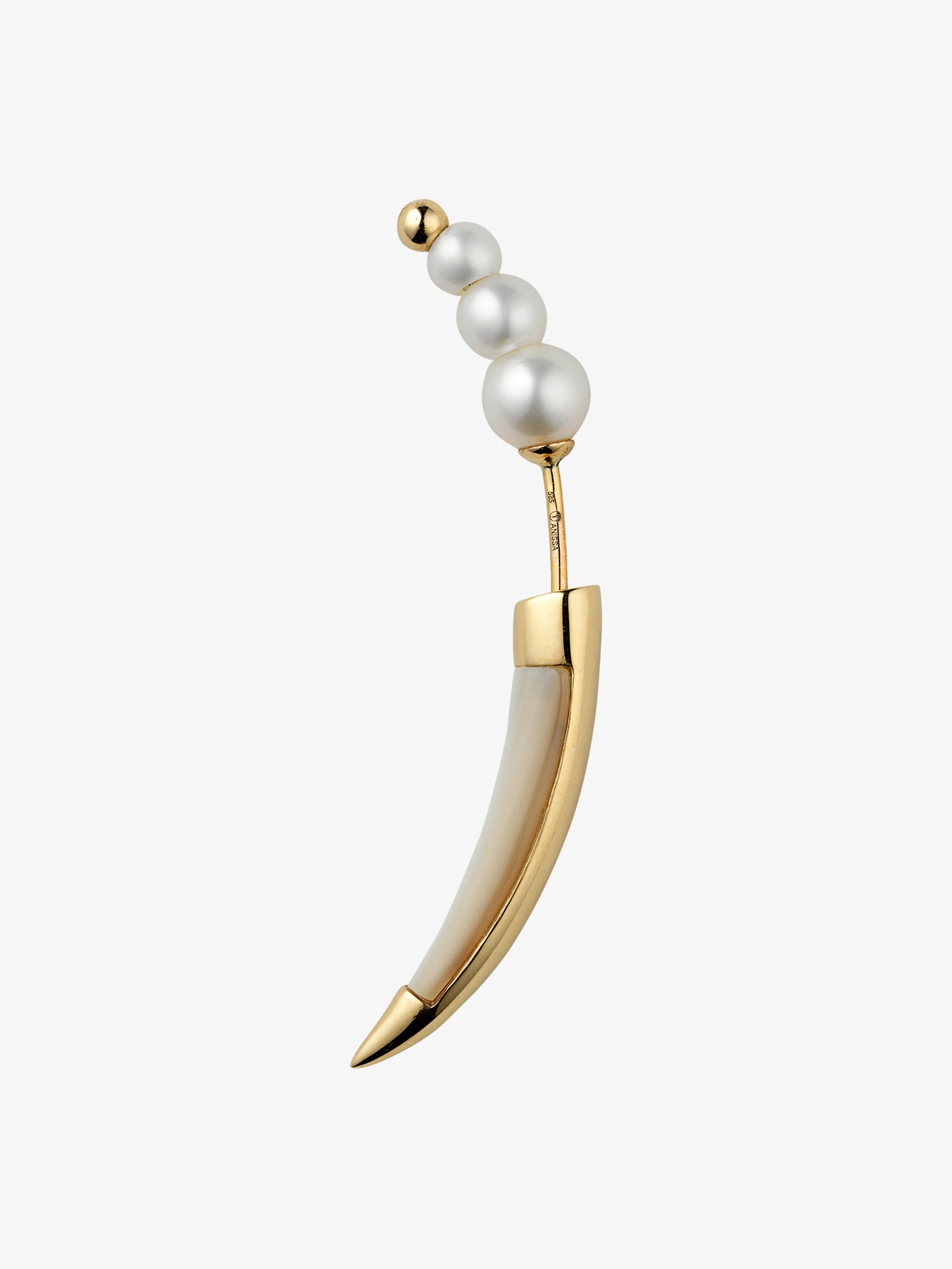 Corne de perles earring