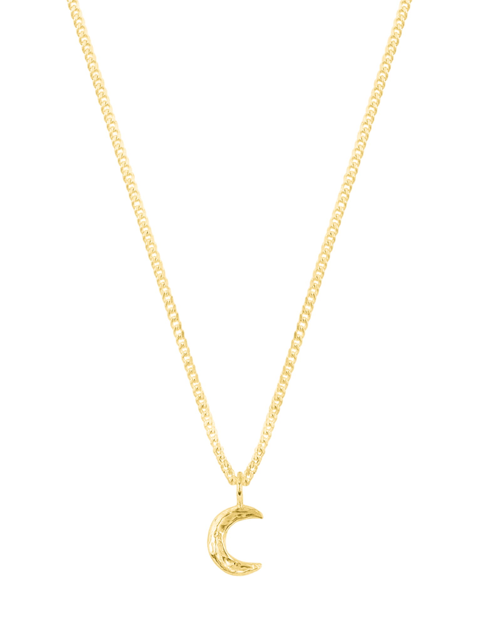 Organic moon pendant necklace