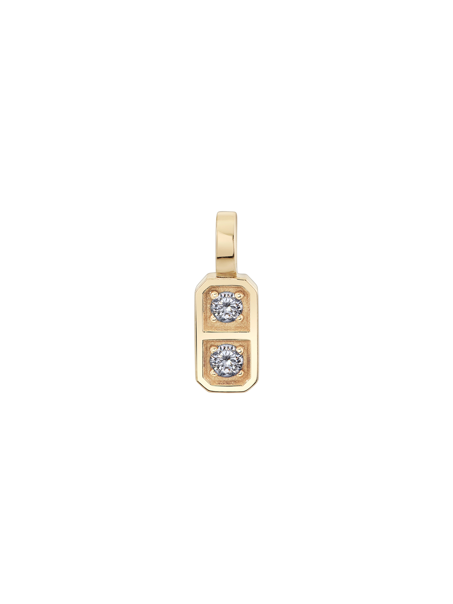 Two Birthstone Tablet Pendant