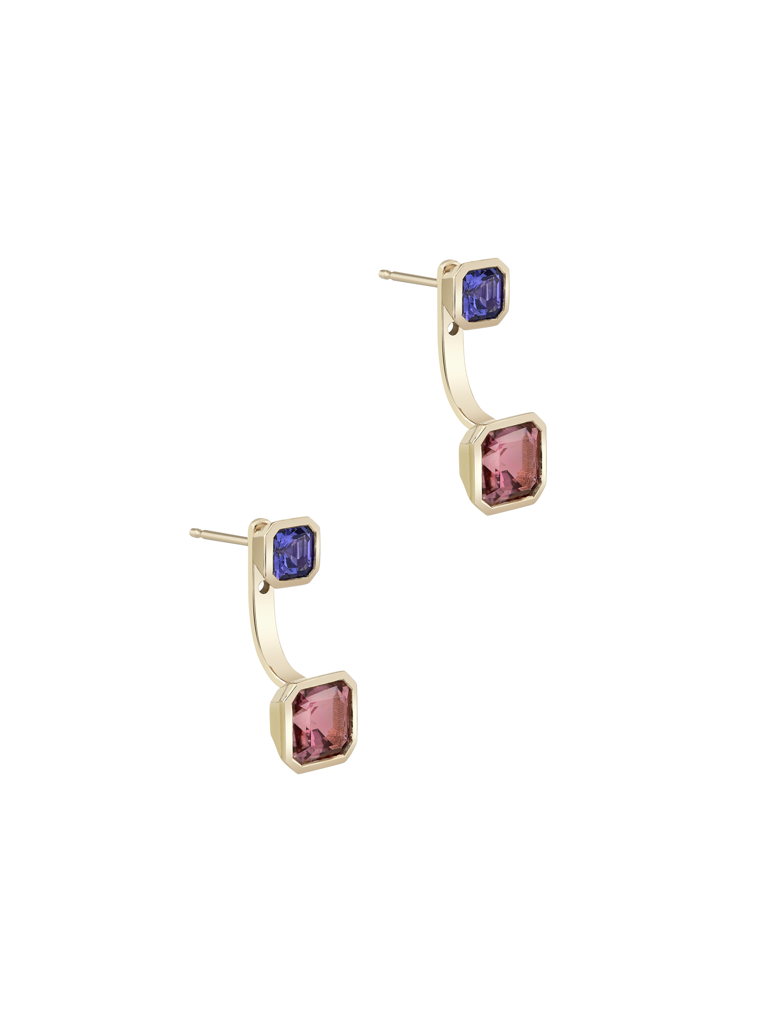 Toi et Moi Dahlia Gemstone Earring Set