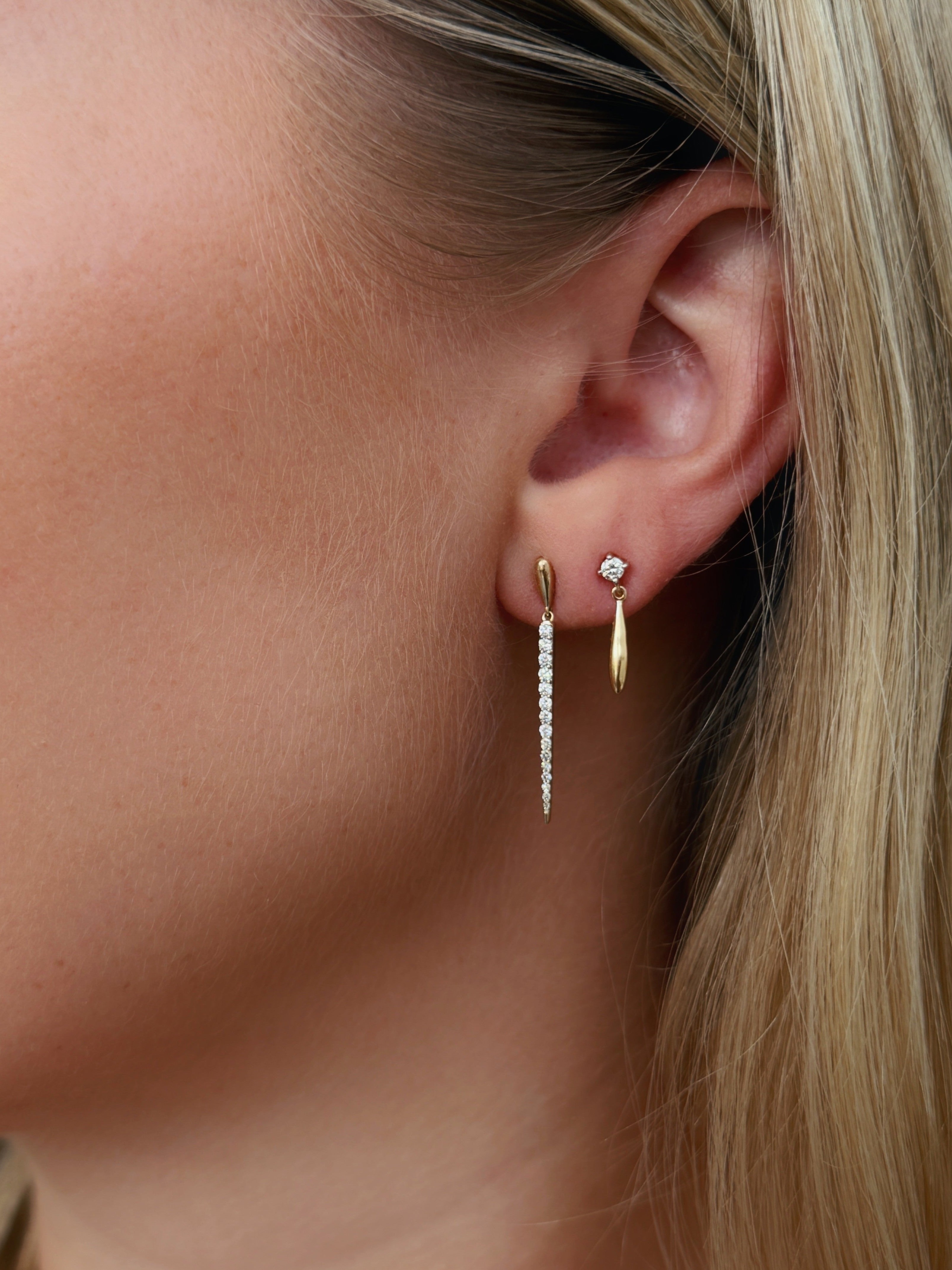 Diamond Tempest Drop Earrings