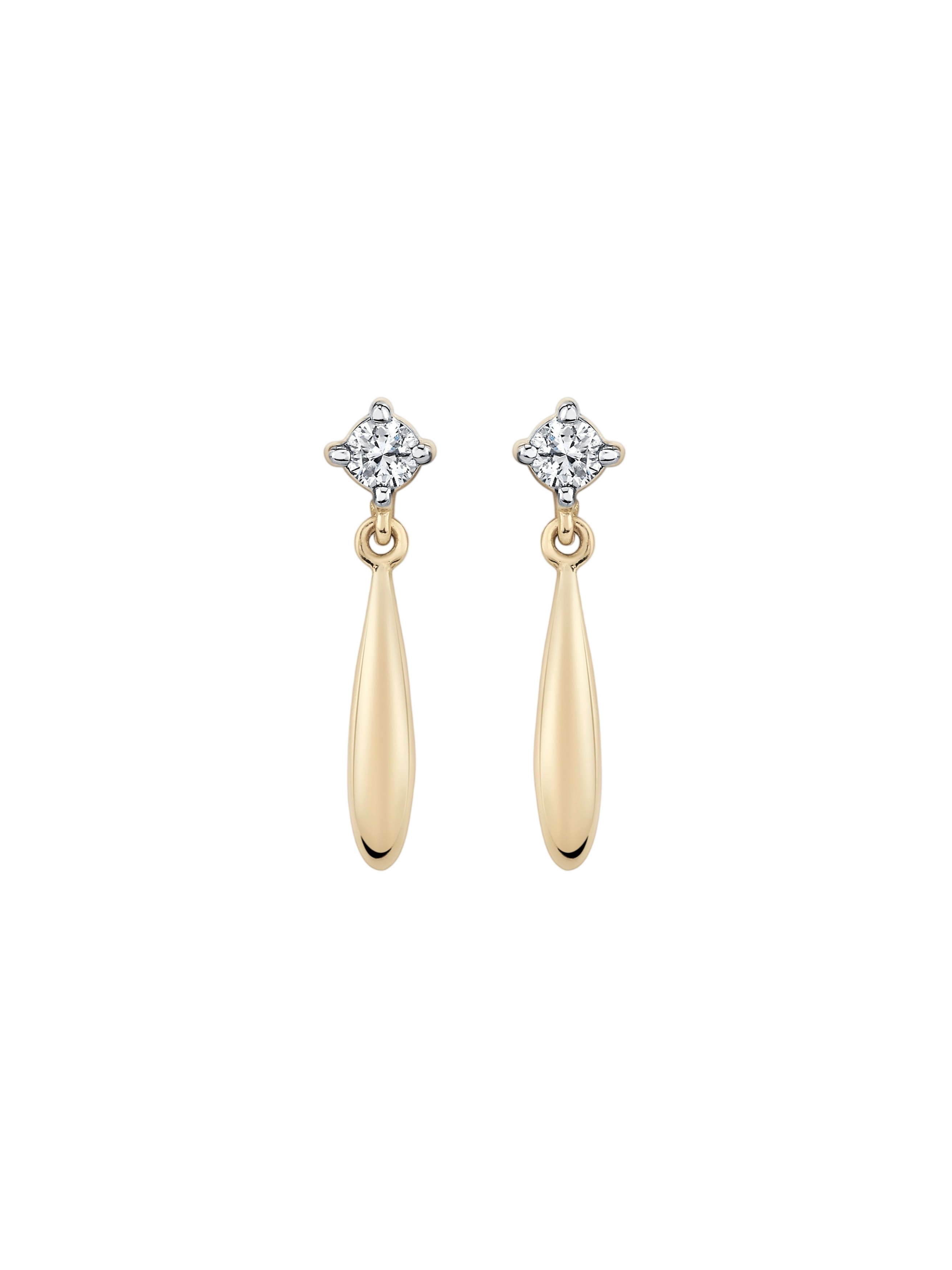 Diamond Tempest Drop Earrings
