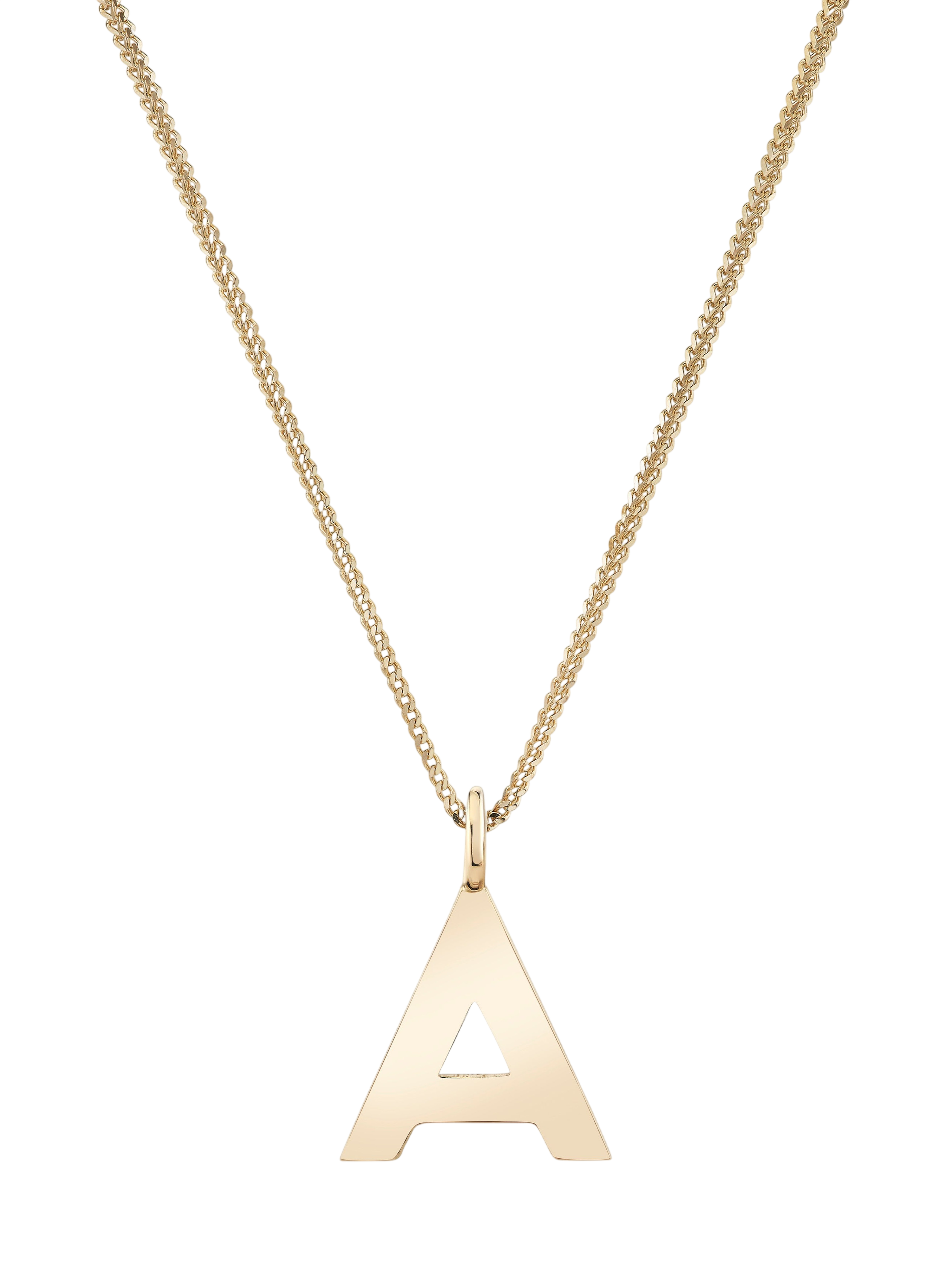 Block Initial Pendant