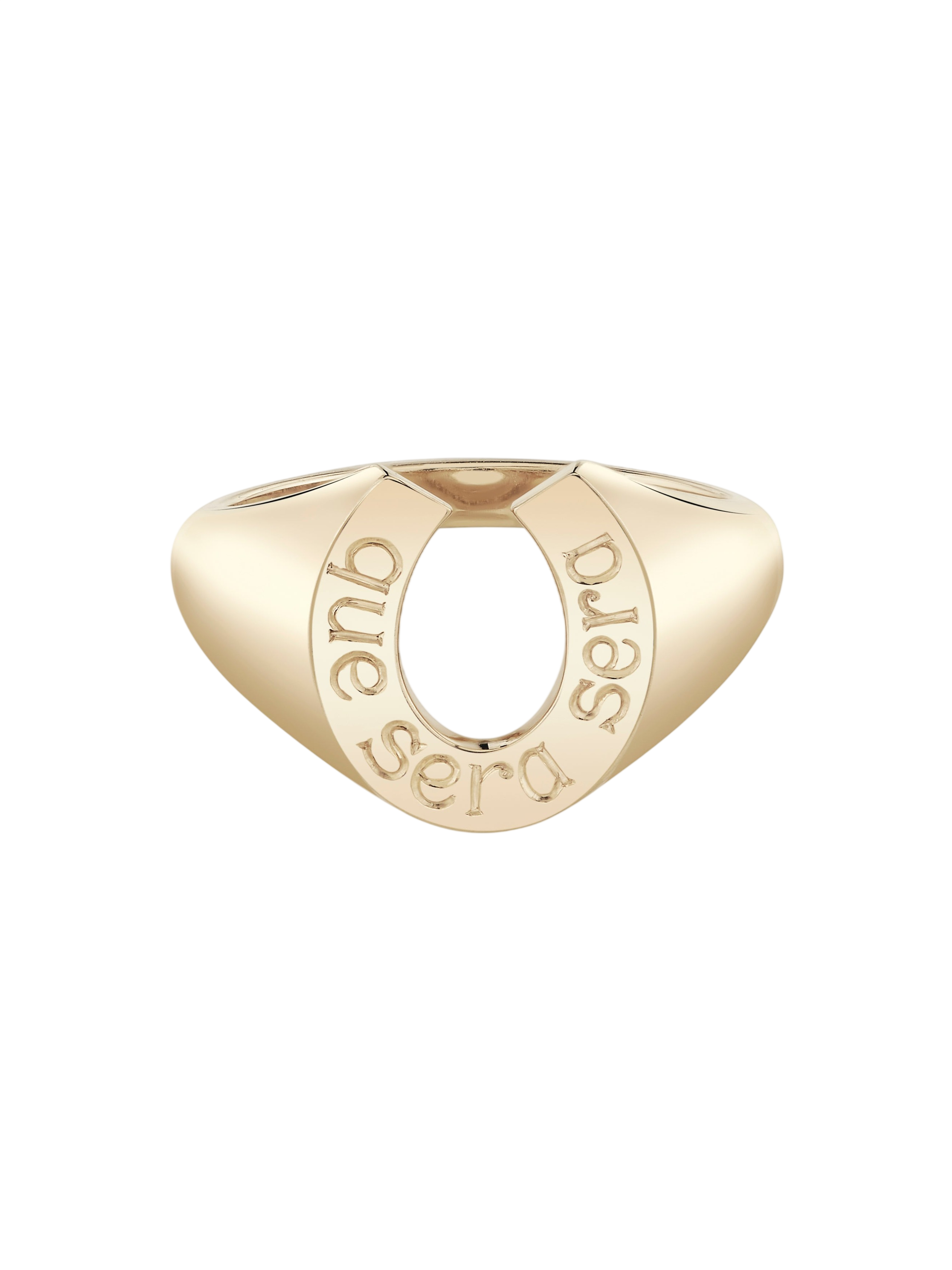 Lucky Horseshoe Signet Ring