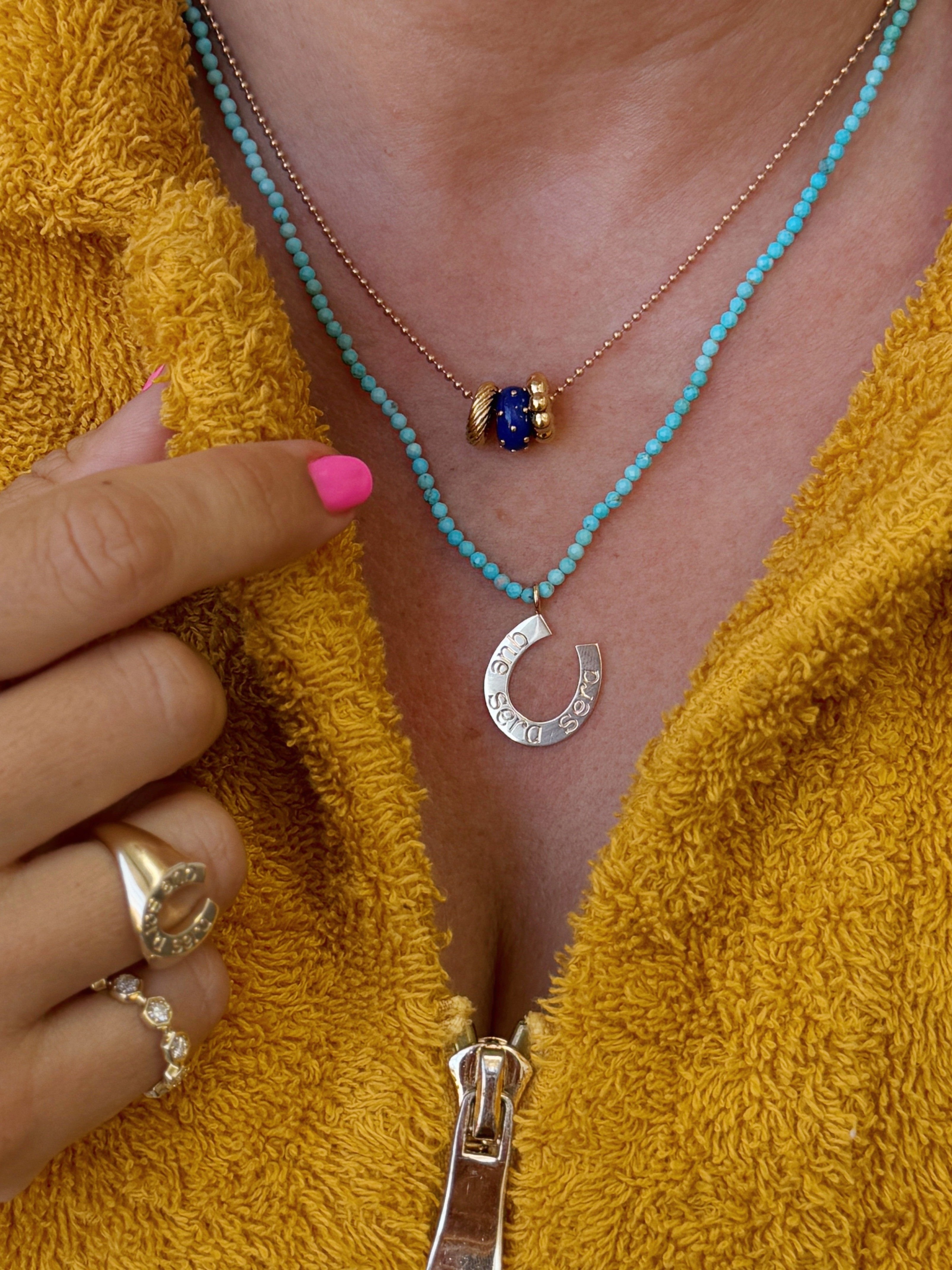 Lucky Horseshoe Signet Pendant