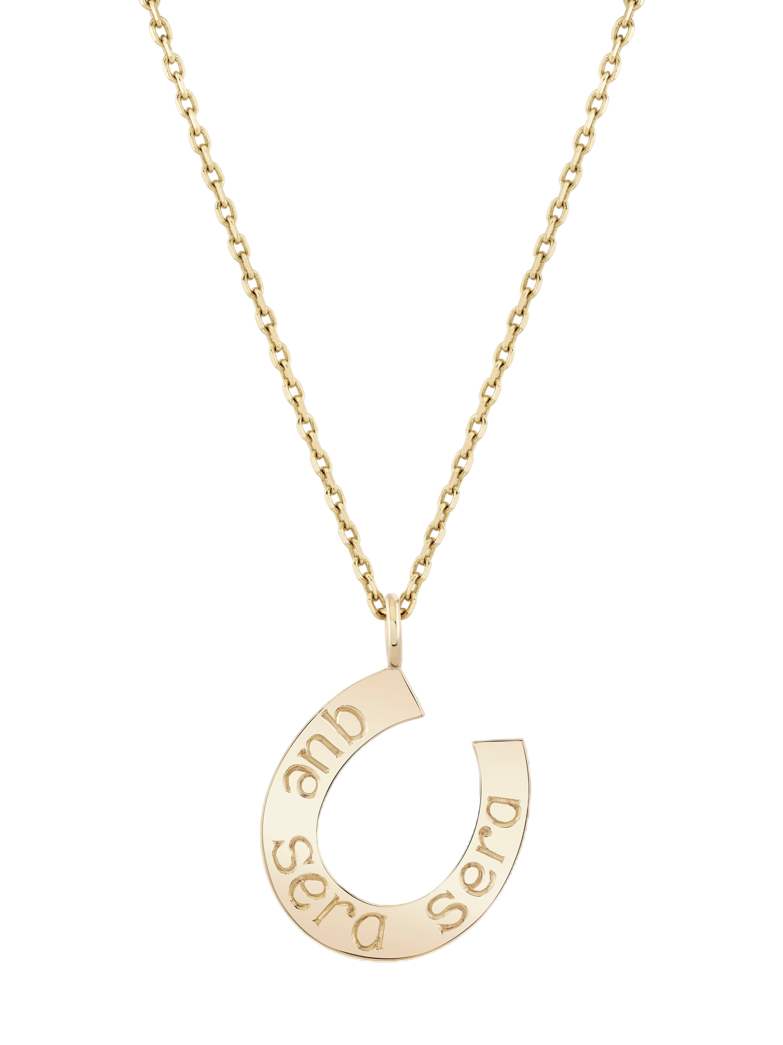 Lucky Horseshoe Signet Pendant