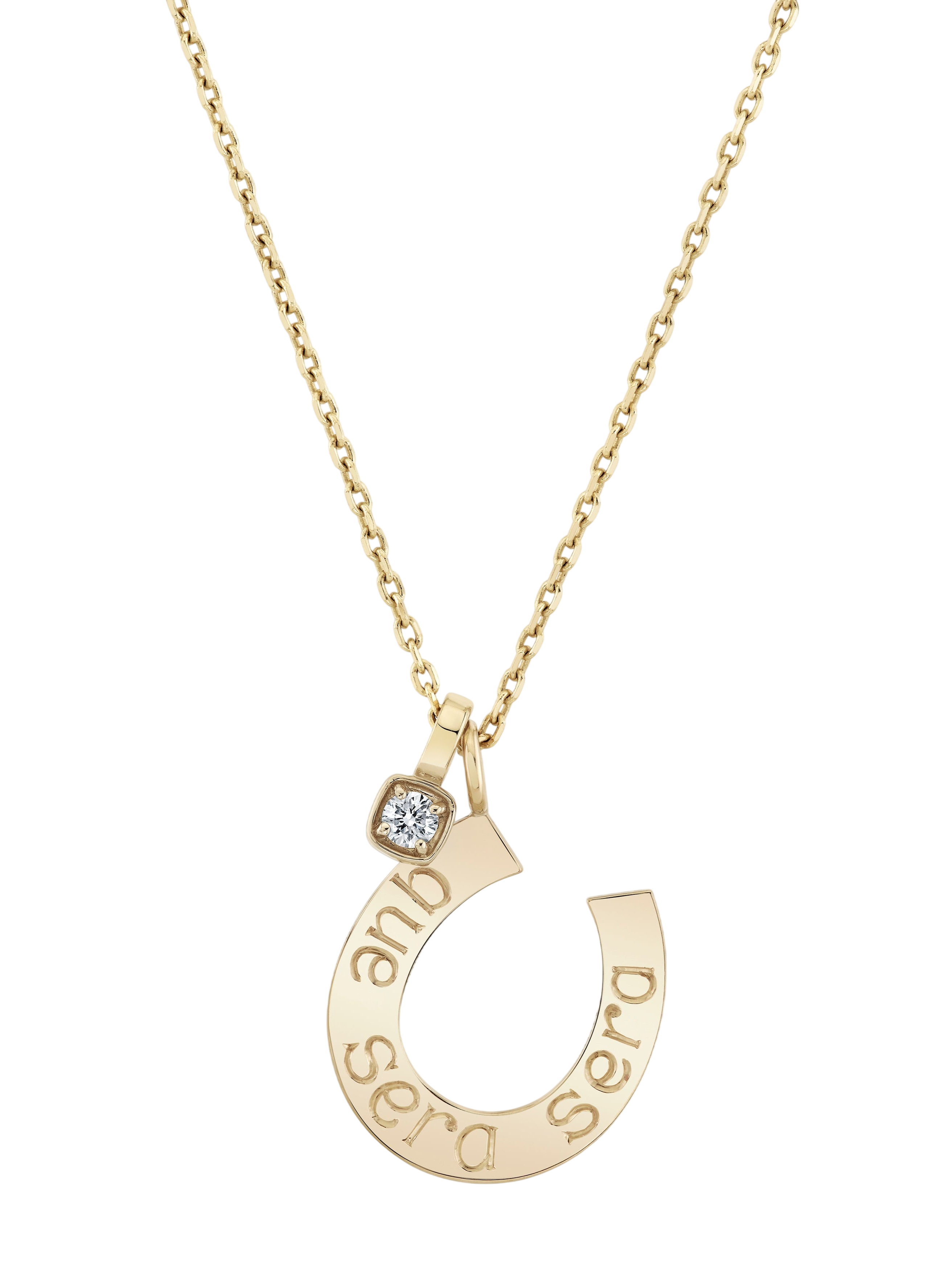 Lucky Horseshoe Signet Pendant