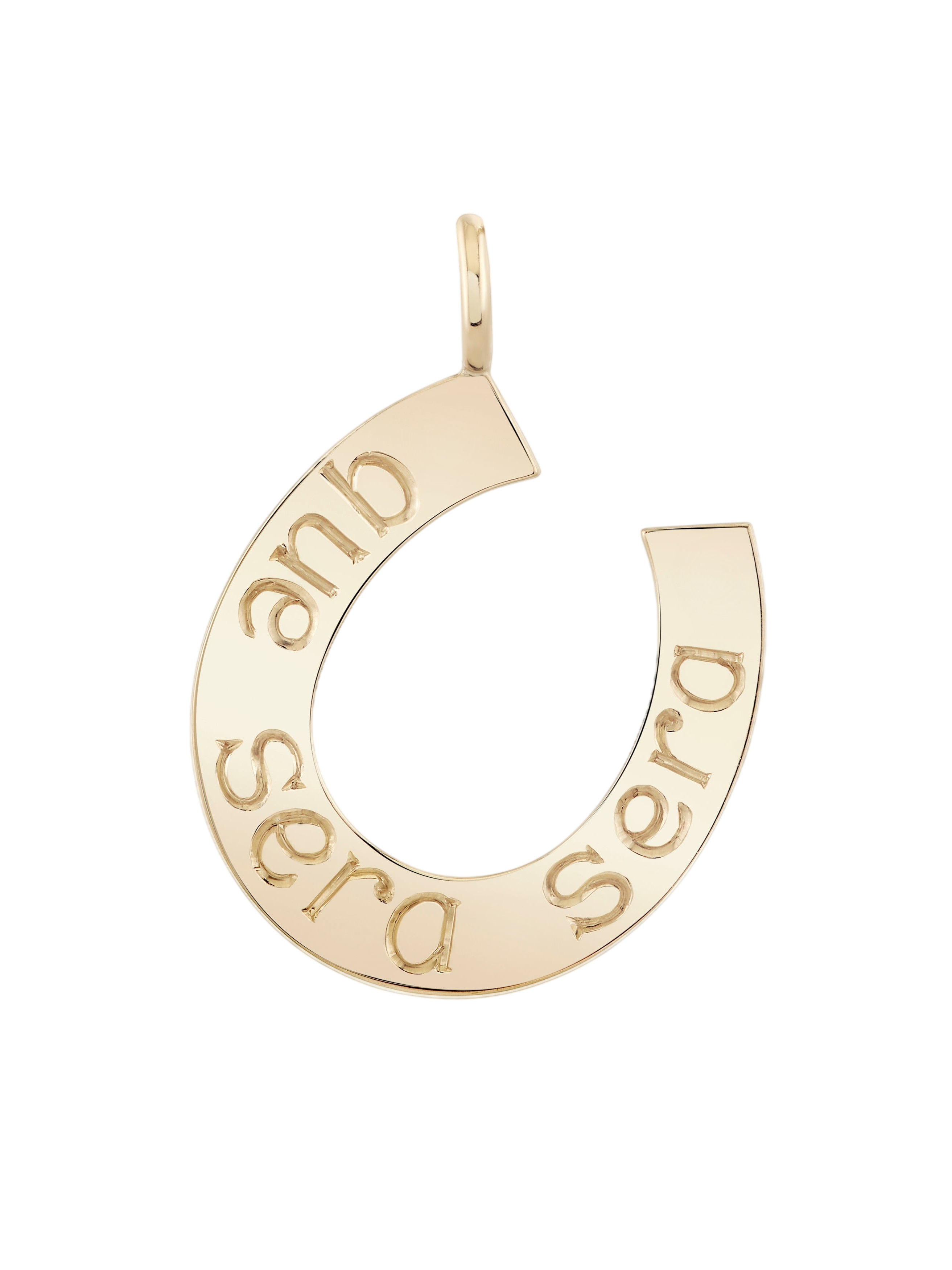 Lucky Horseshoe Signet Pendant