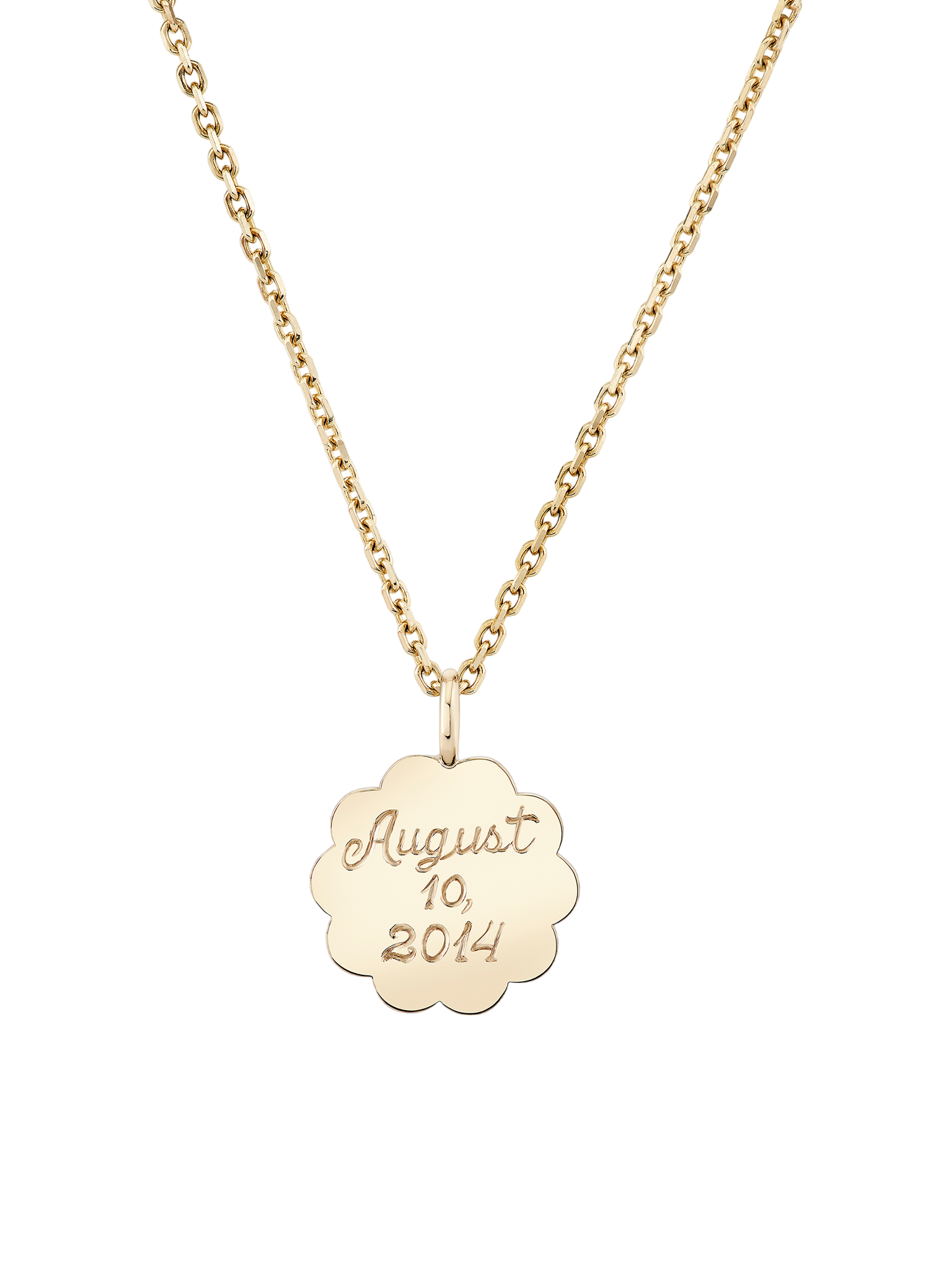 Scalloped Edge Pendant