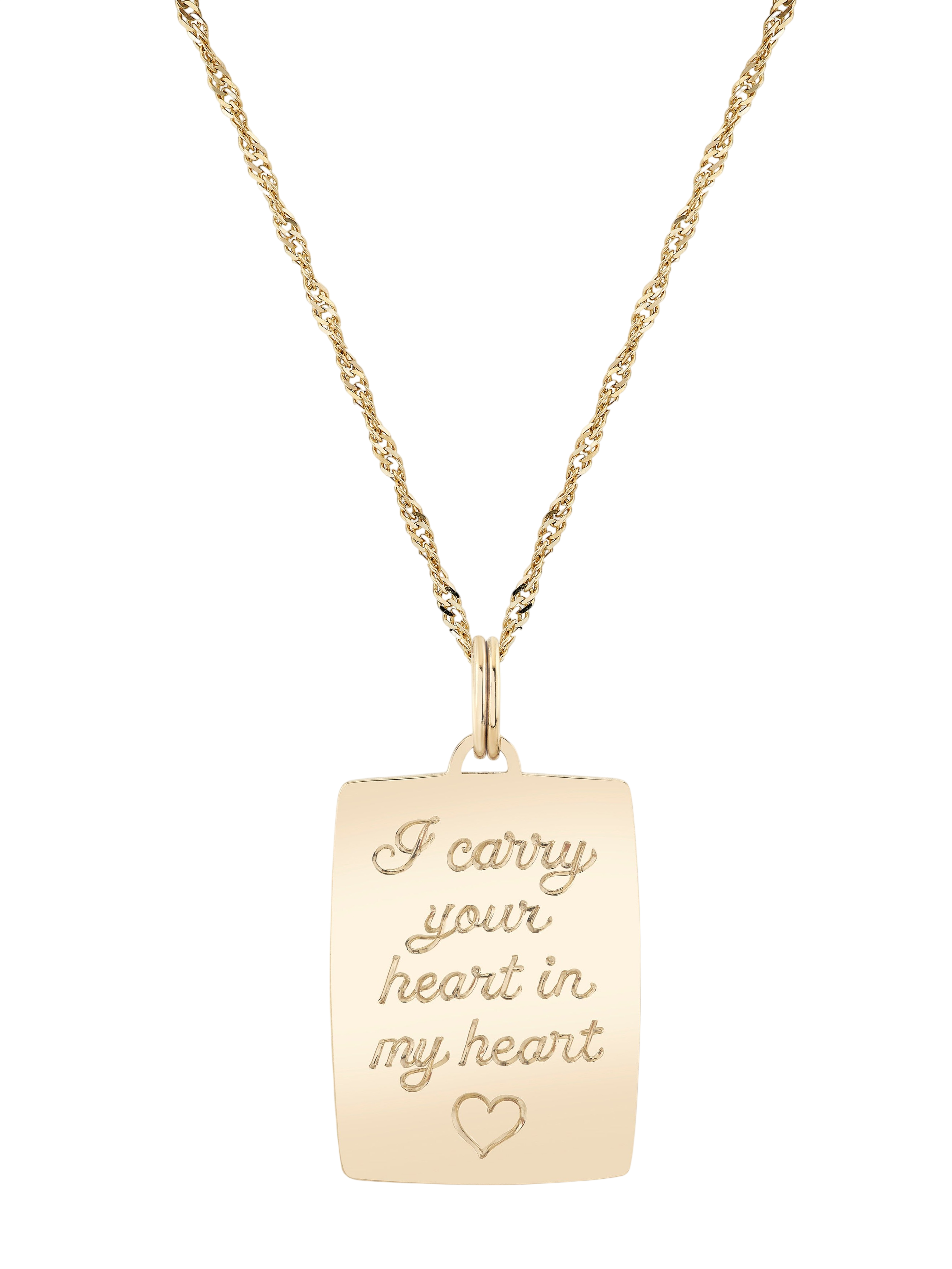 Poesy Signet Pendant