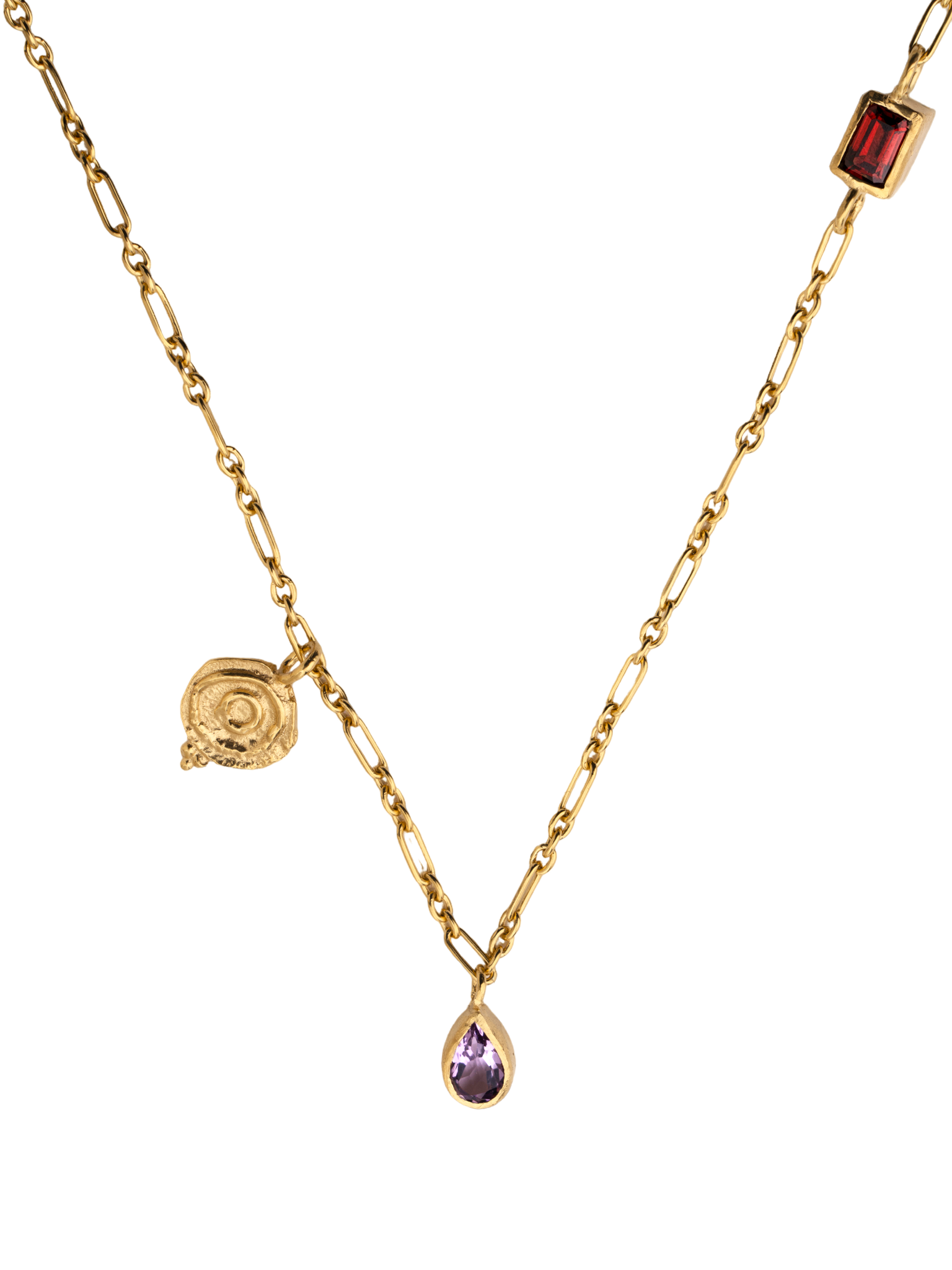 Magas long necklace in gold vermeil