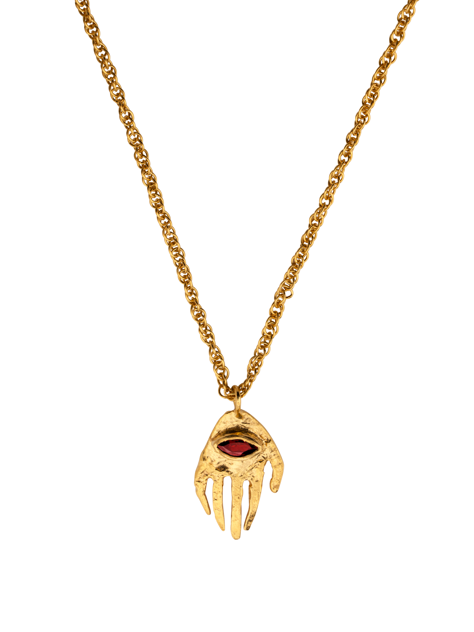 Custodia long necklace in gold vermeil