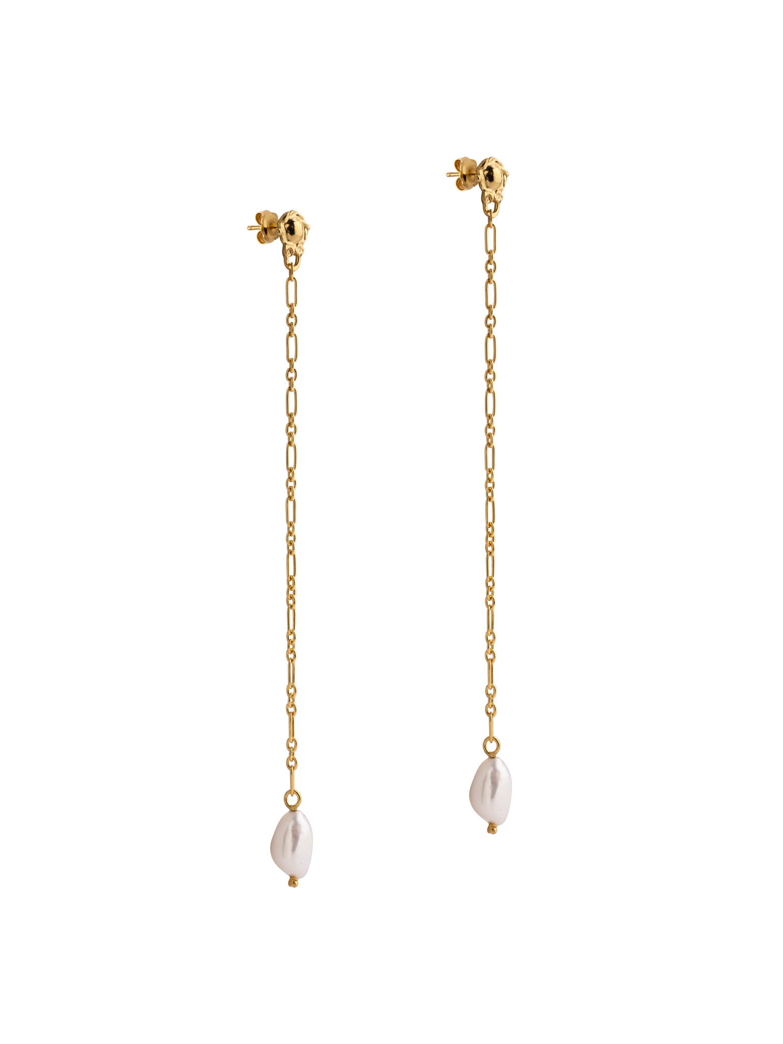 Isa earrings in gold vermeil by Beatriz Jardinha | Finematter