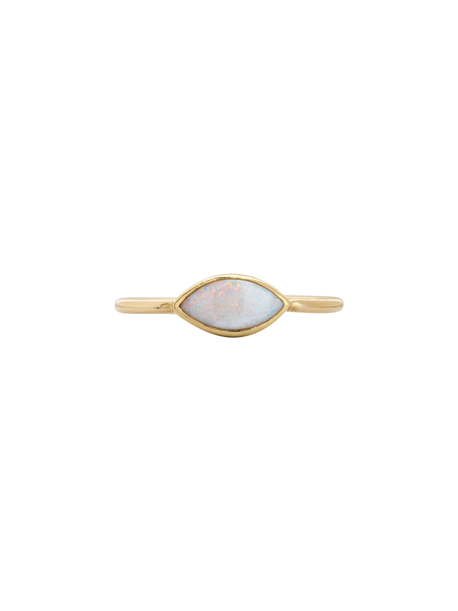 Marquise opal ring