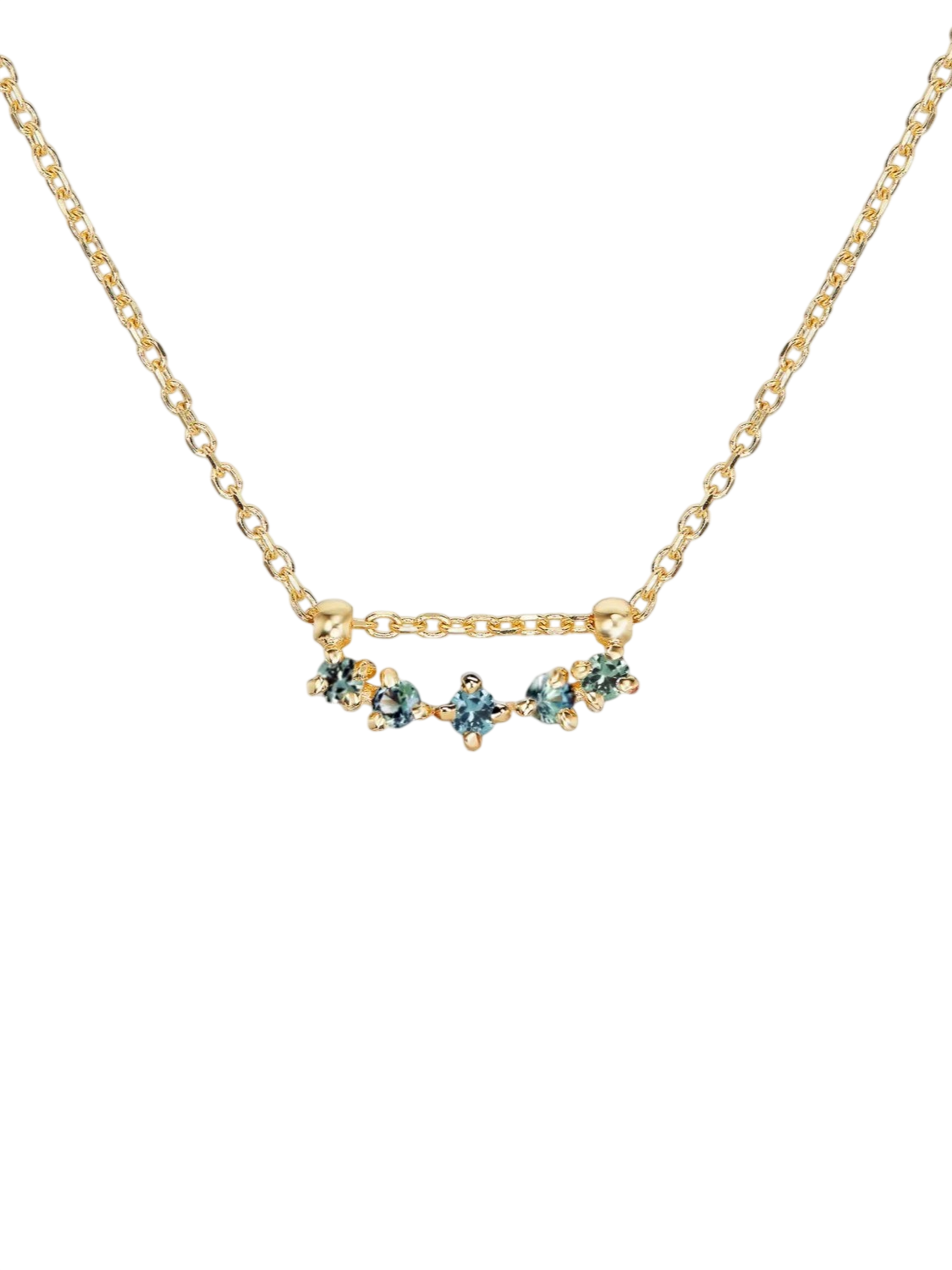 cascade necklace, sapphire