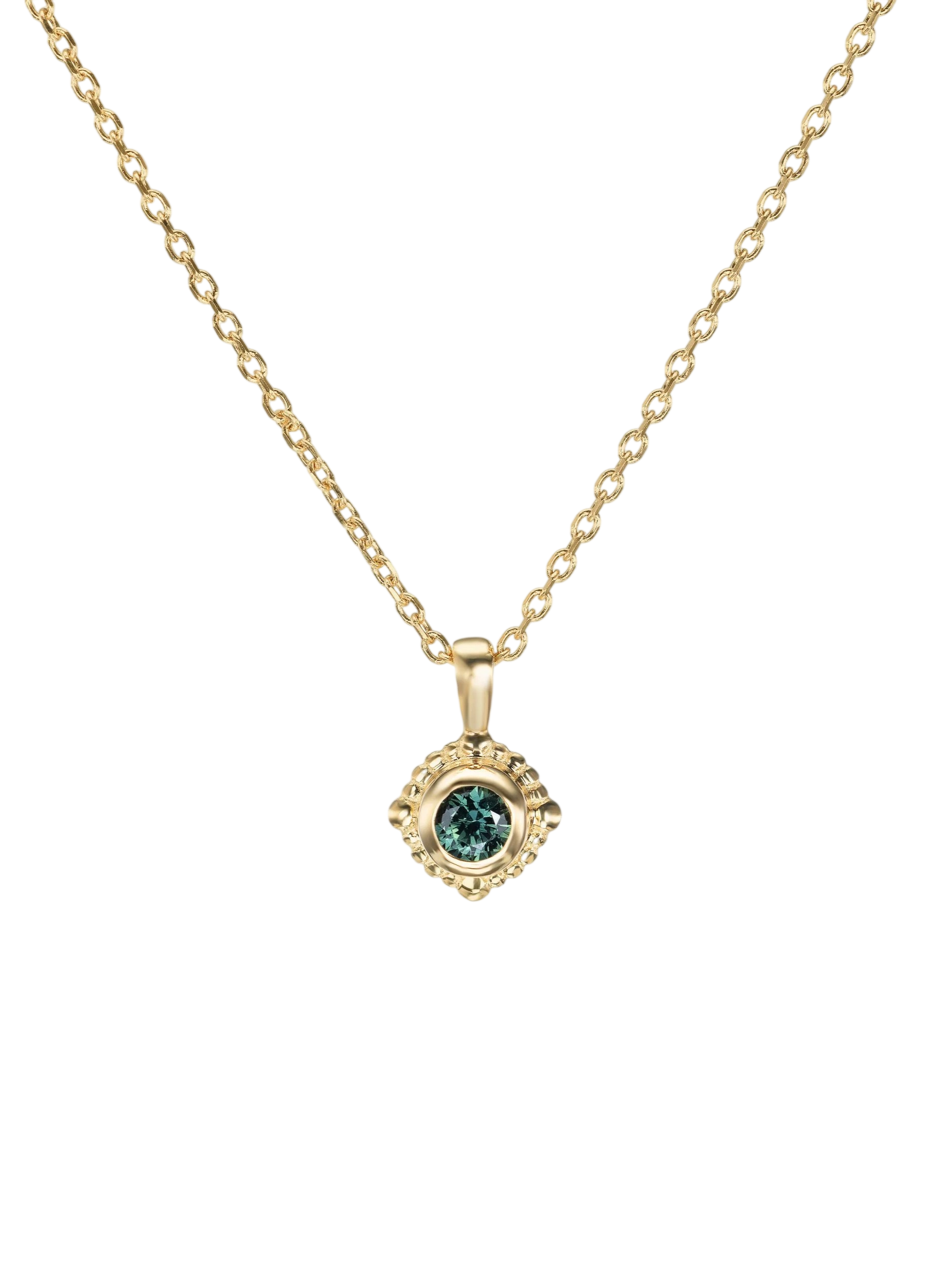 mari necklace, sapphire