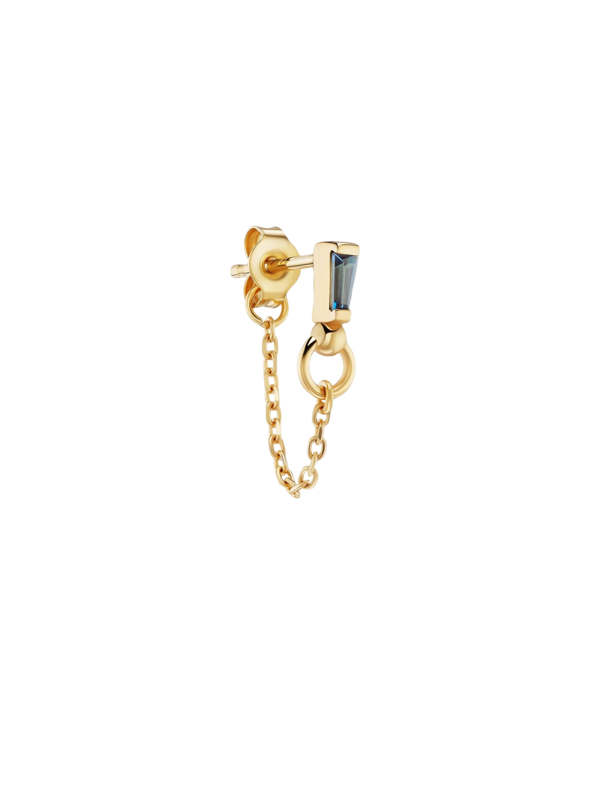petite echo earring, sapphire