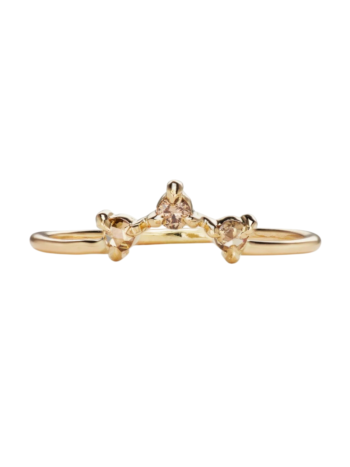 willow ring, brown diamonds photo