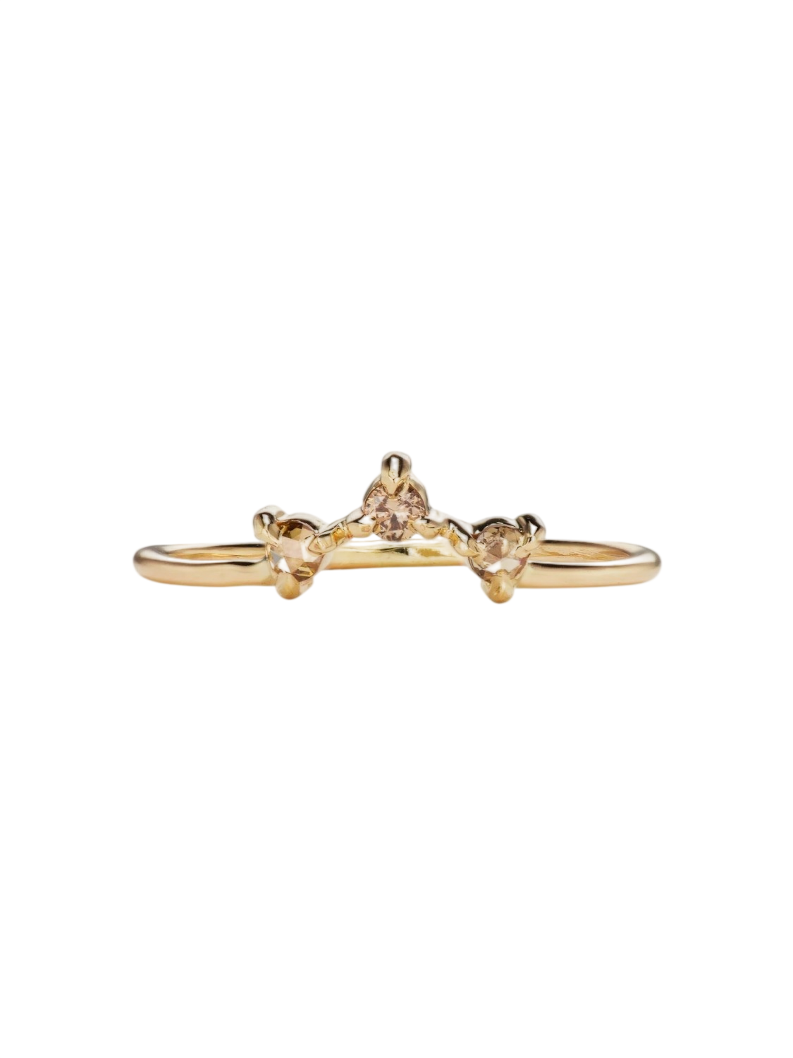 willow ring, brown diamonds photo