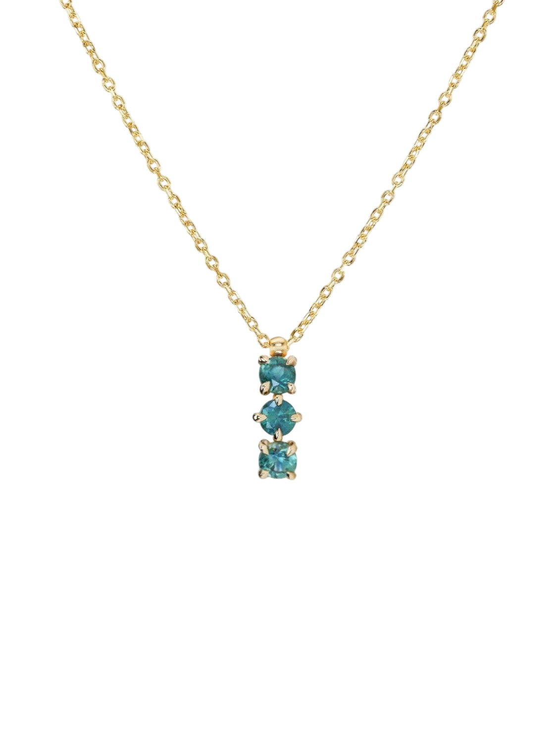 rae necklace, sapphire