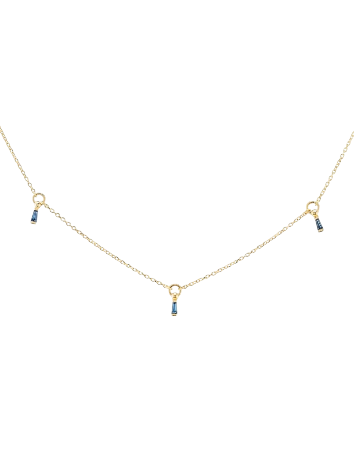 petite echo collar, sapphire photo