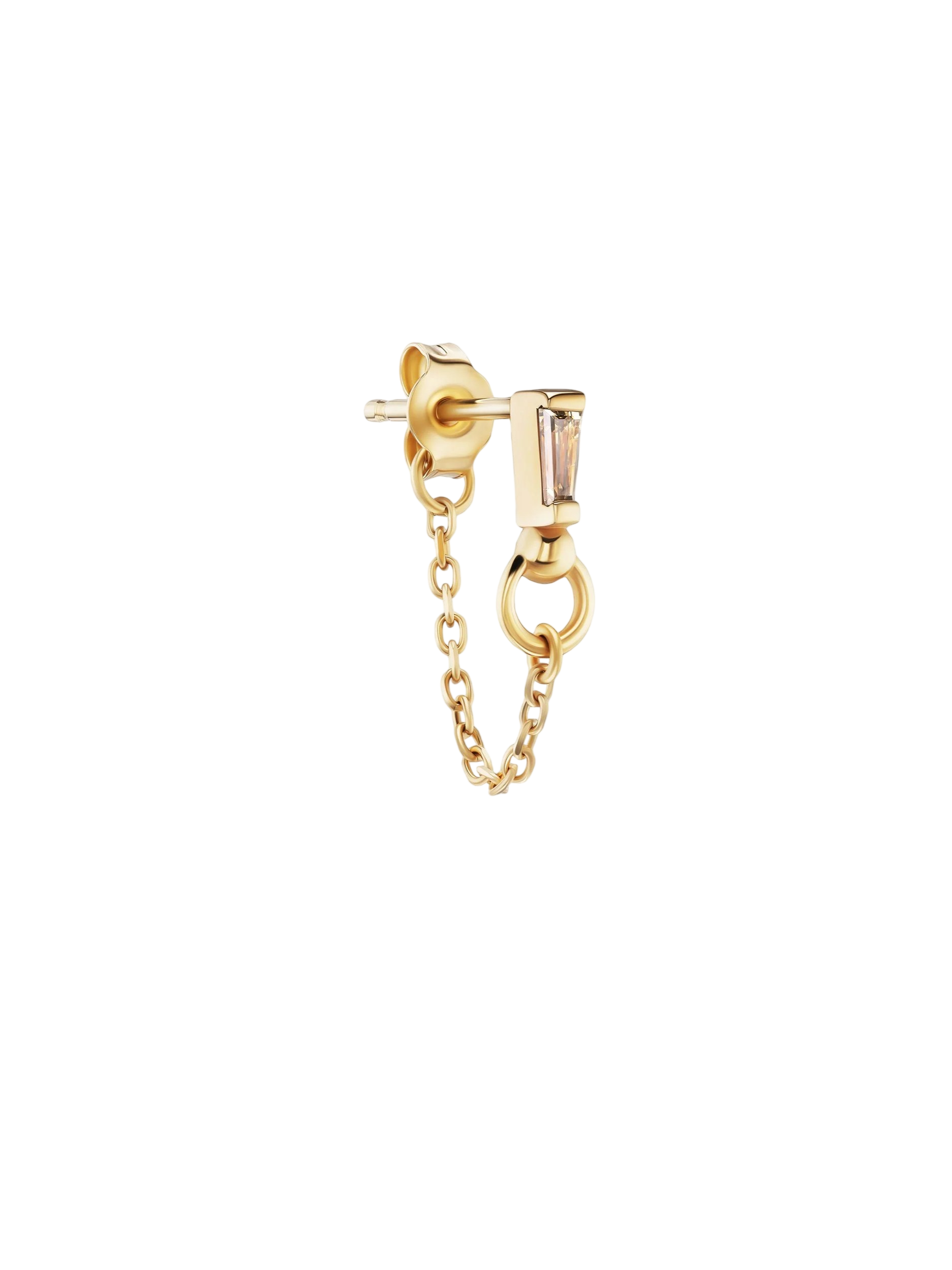 petite echo earring, diamond