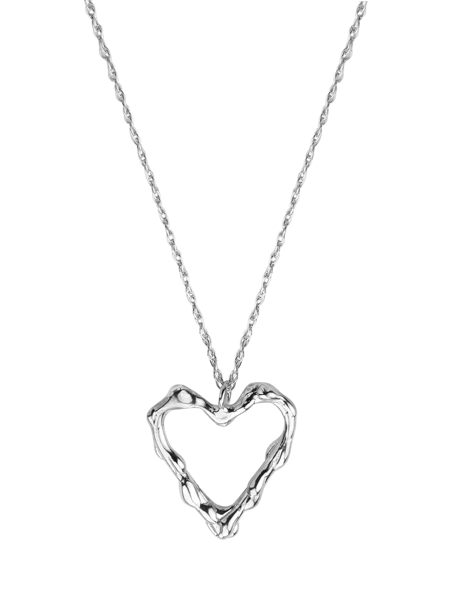 Melted heart pendant