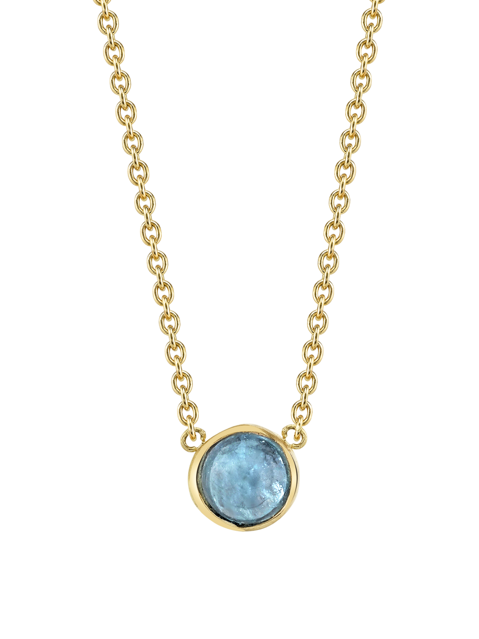 Baby cab necklace aquamarine