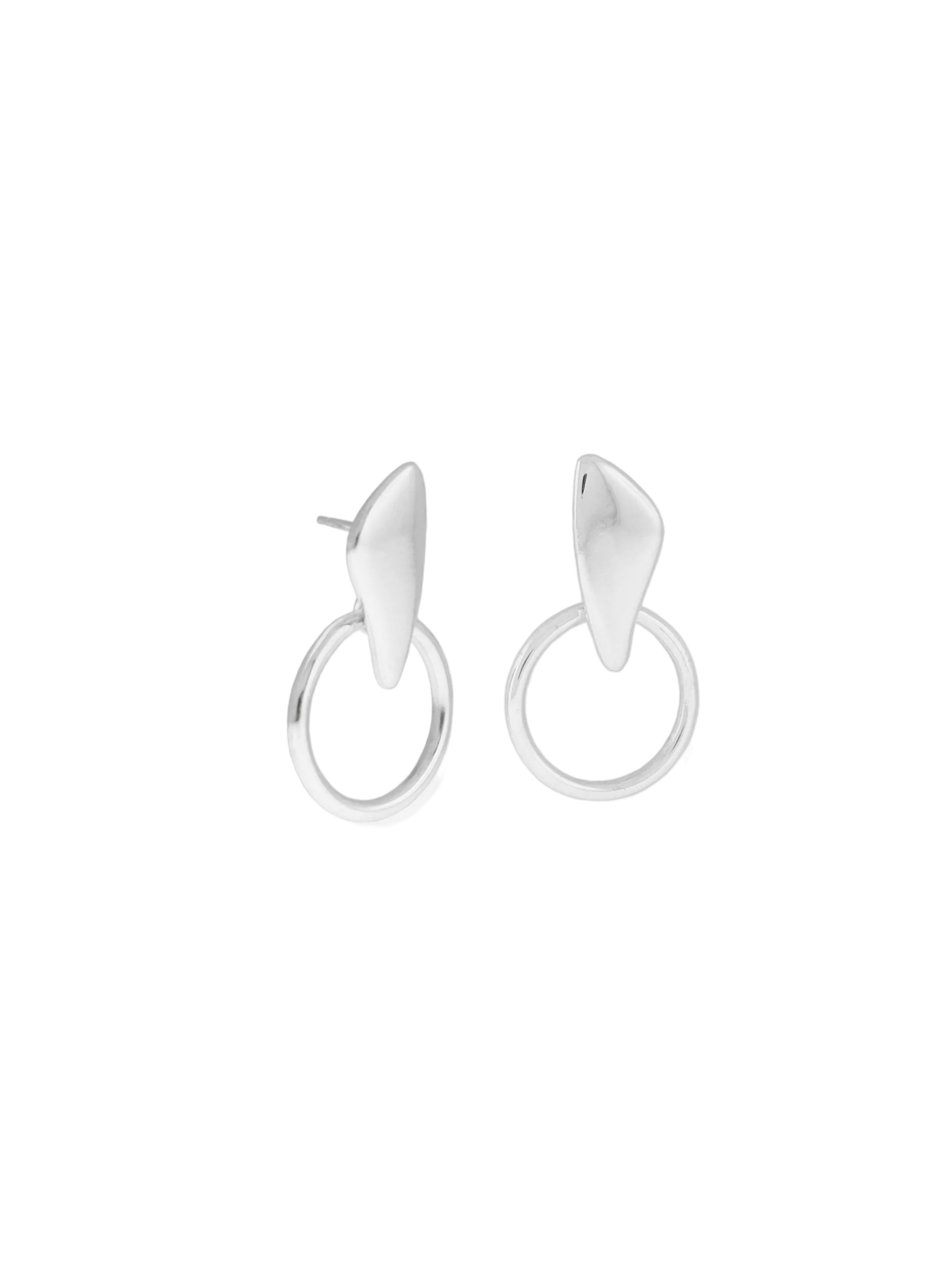 Petal door knocker earrings