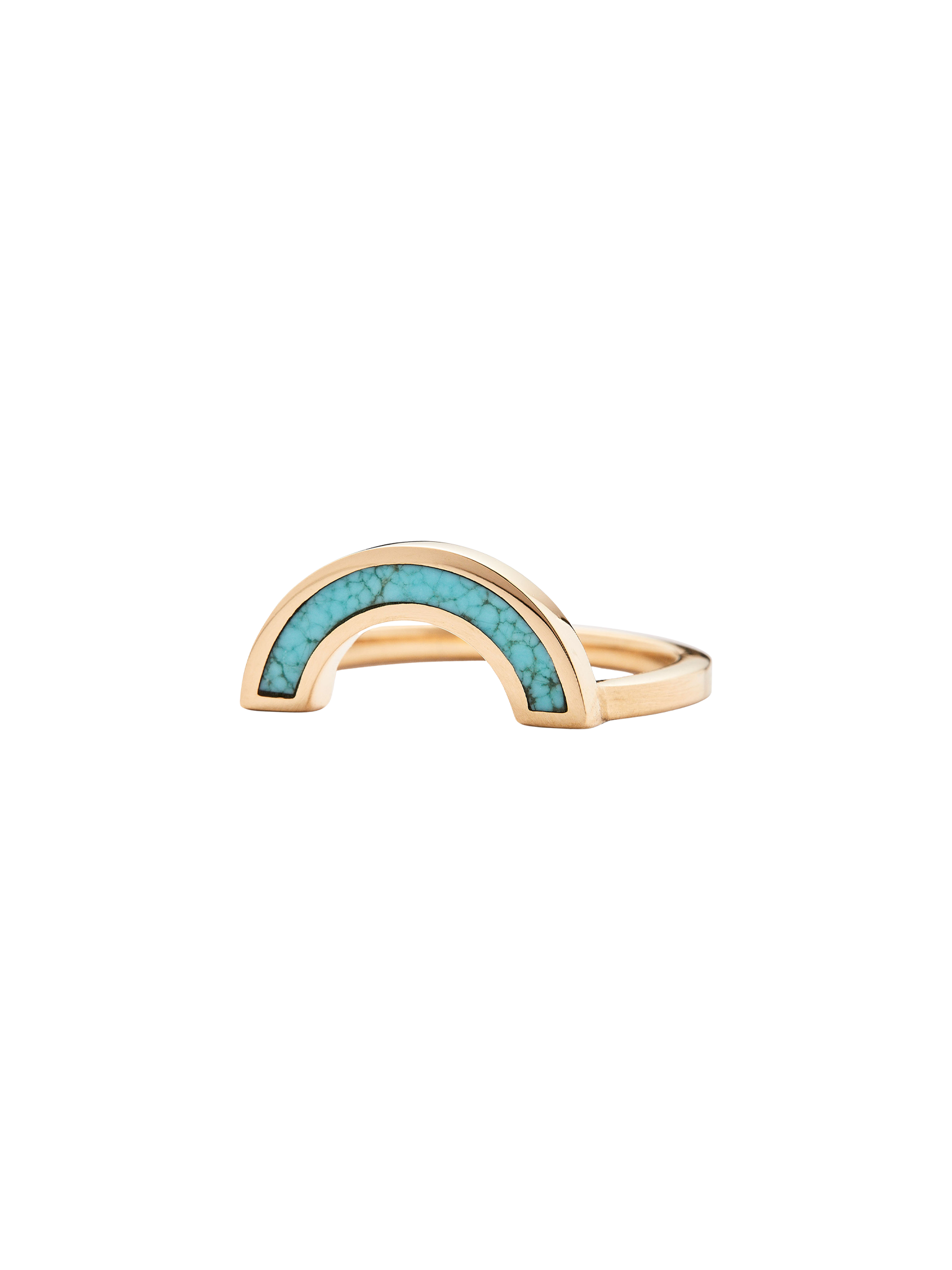 Rainbow turquoise ring by Casual Seance | Finematter