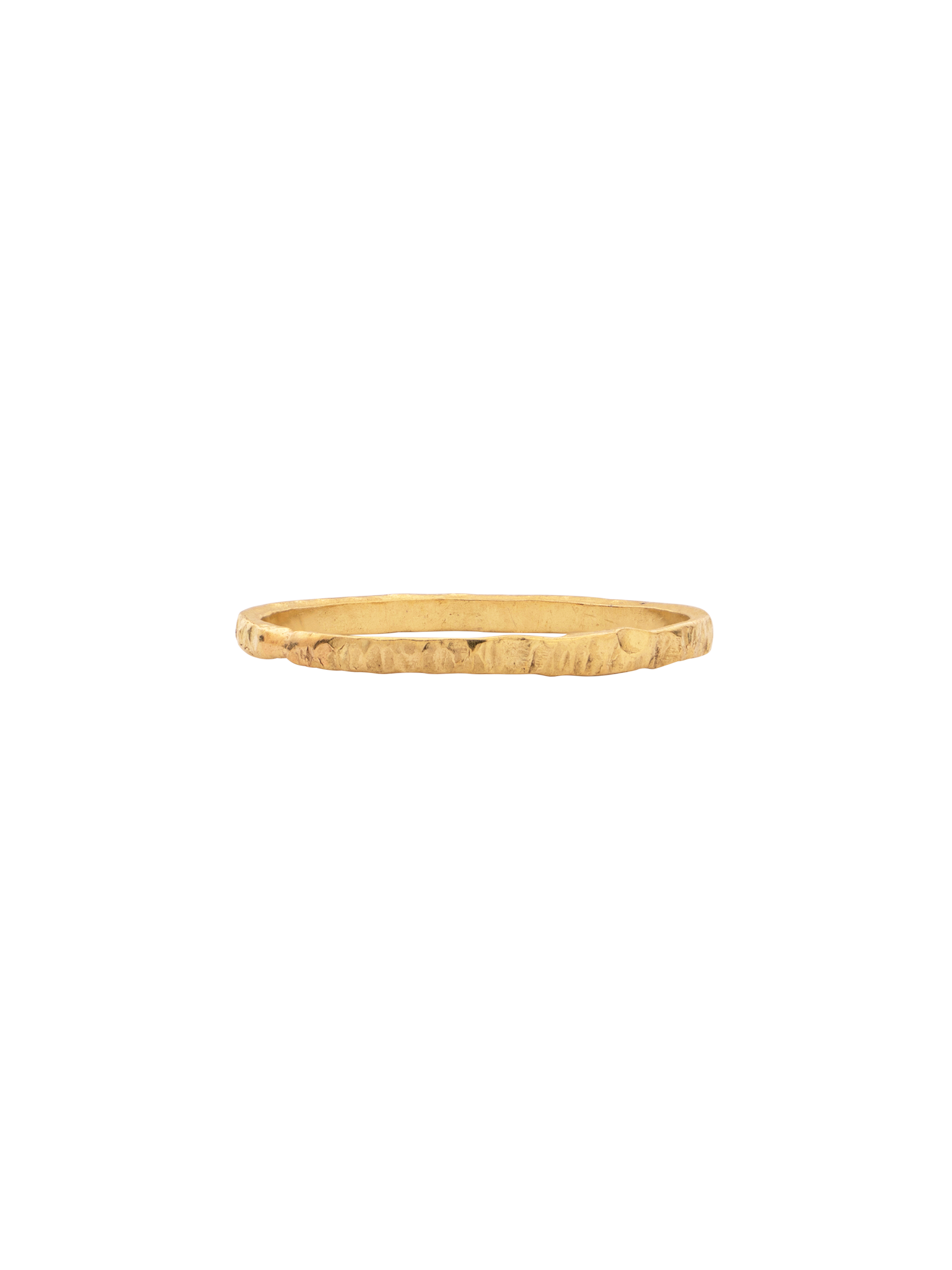 Gold bark ring