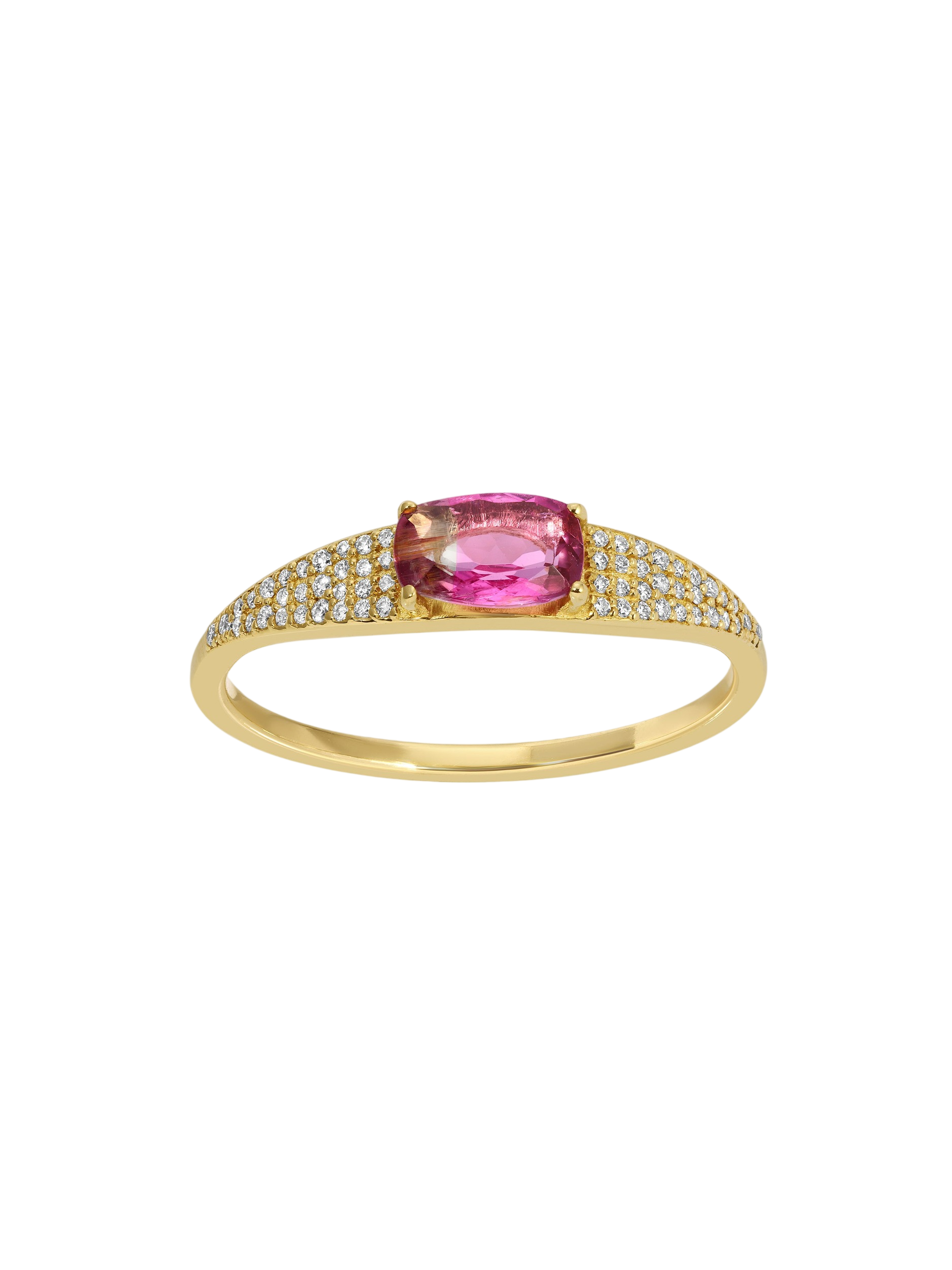 Eye Candy Ring in Bicolor Pink Tourmaline photo