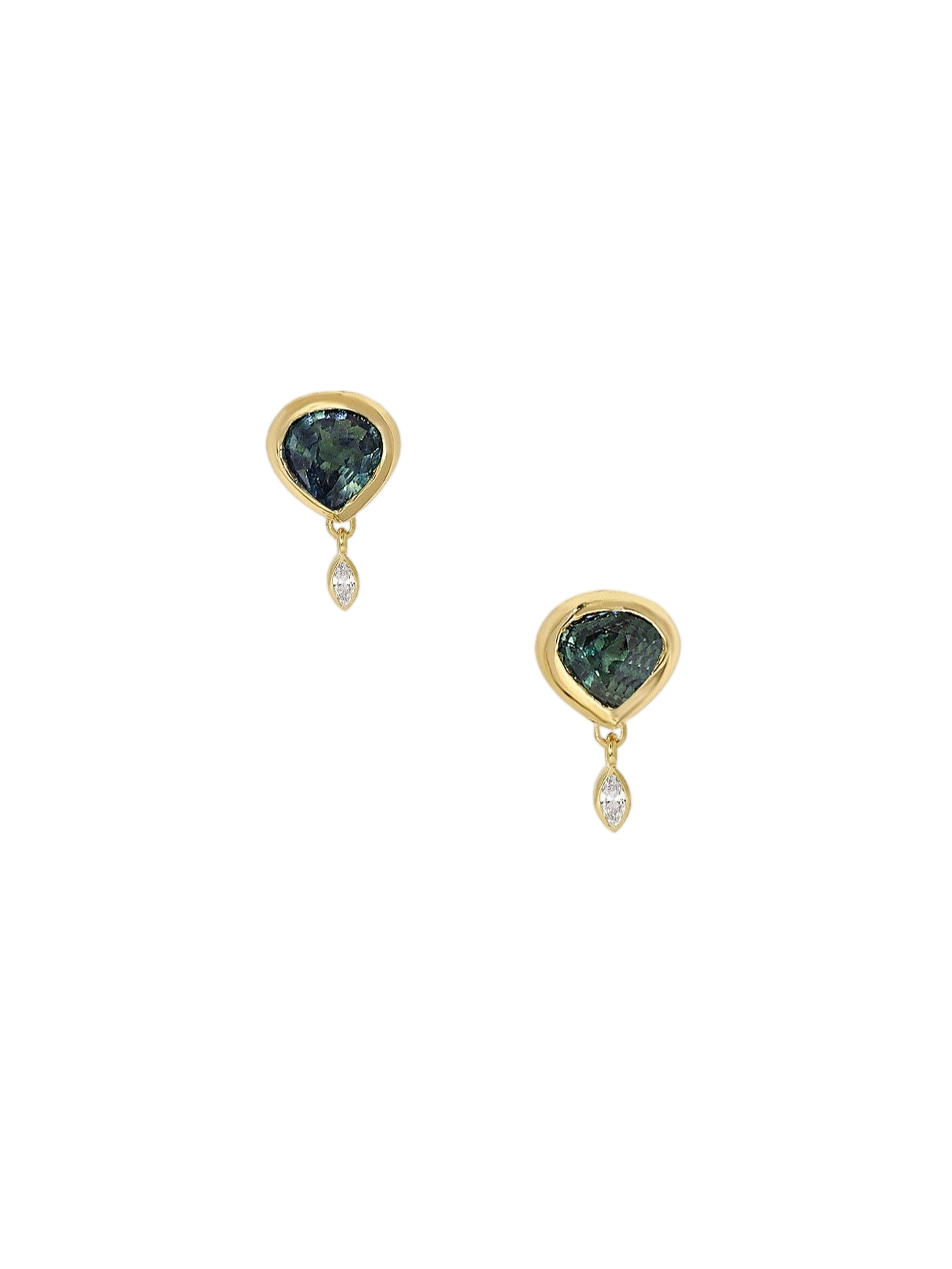Sapphire Droplet Earrings