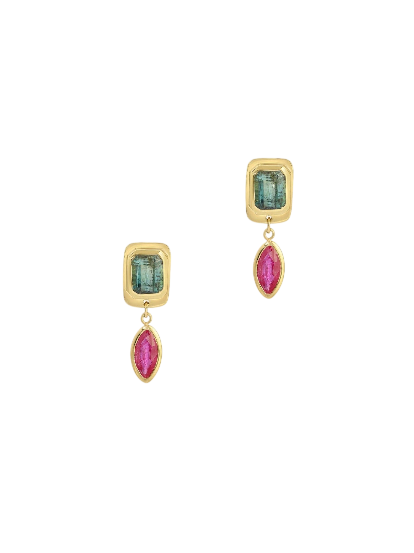 Tiny Blue Raindrop Earrings