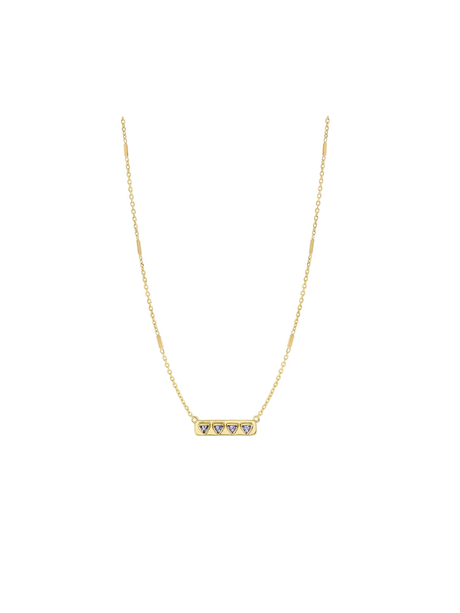 Bar Necklace in Tanzanite