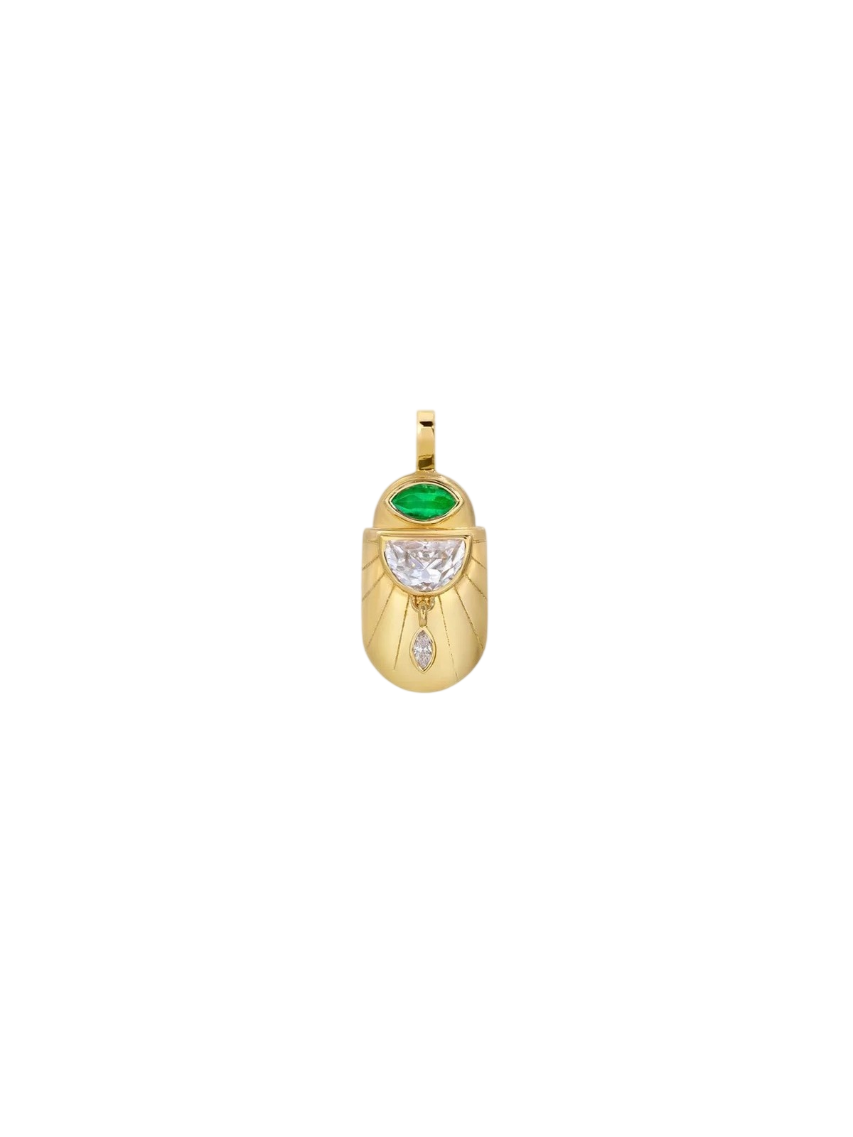 Emerald Scarab pendant 
