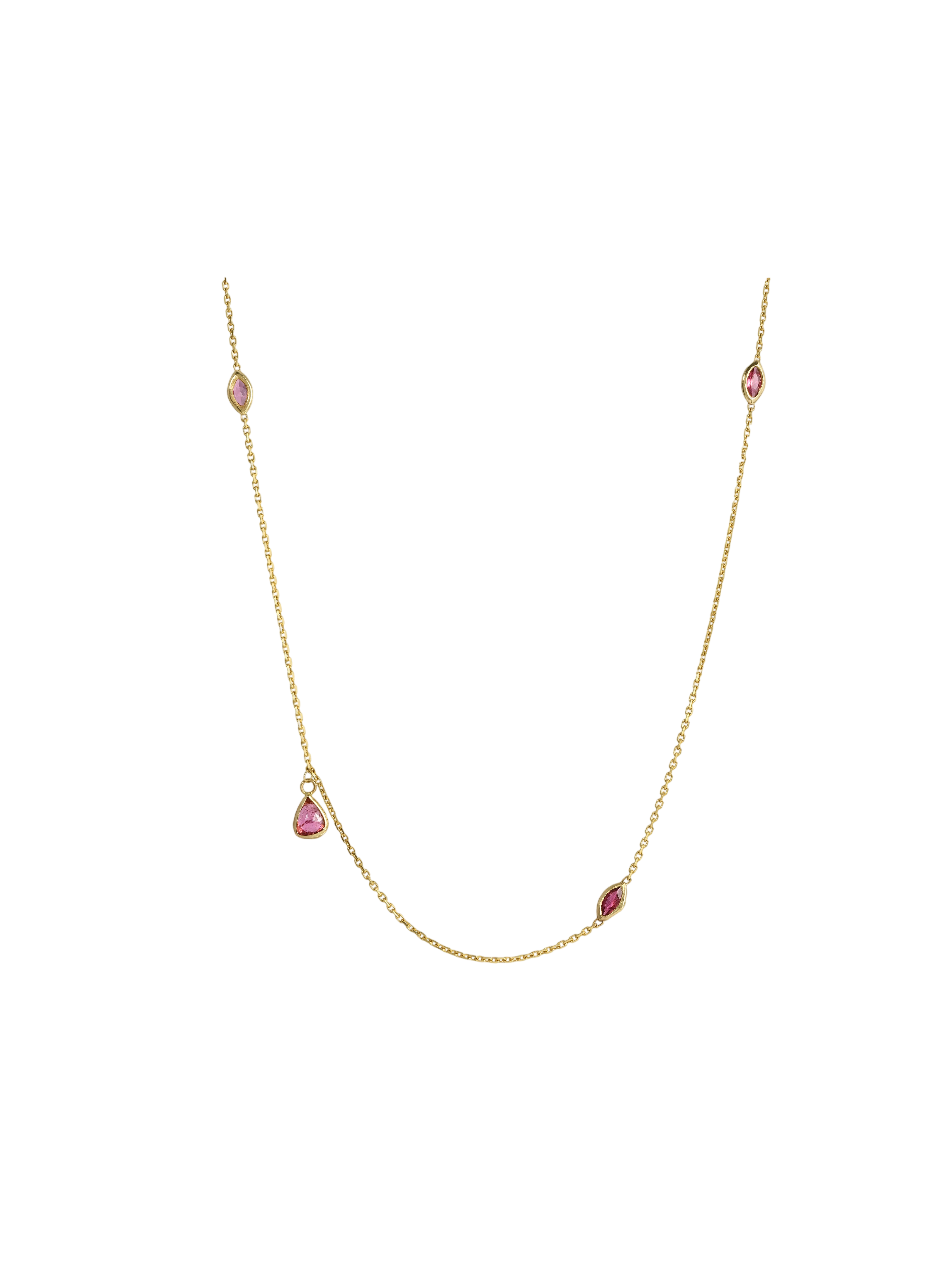 Tourmaline Drop Chain