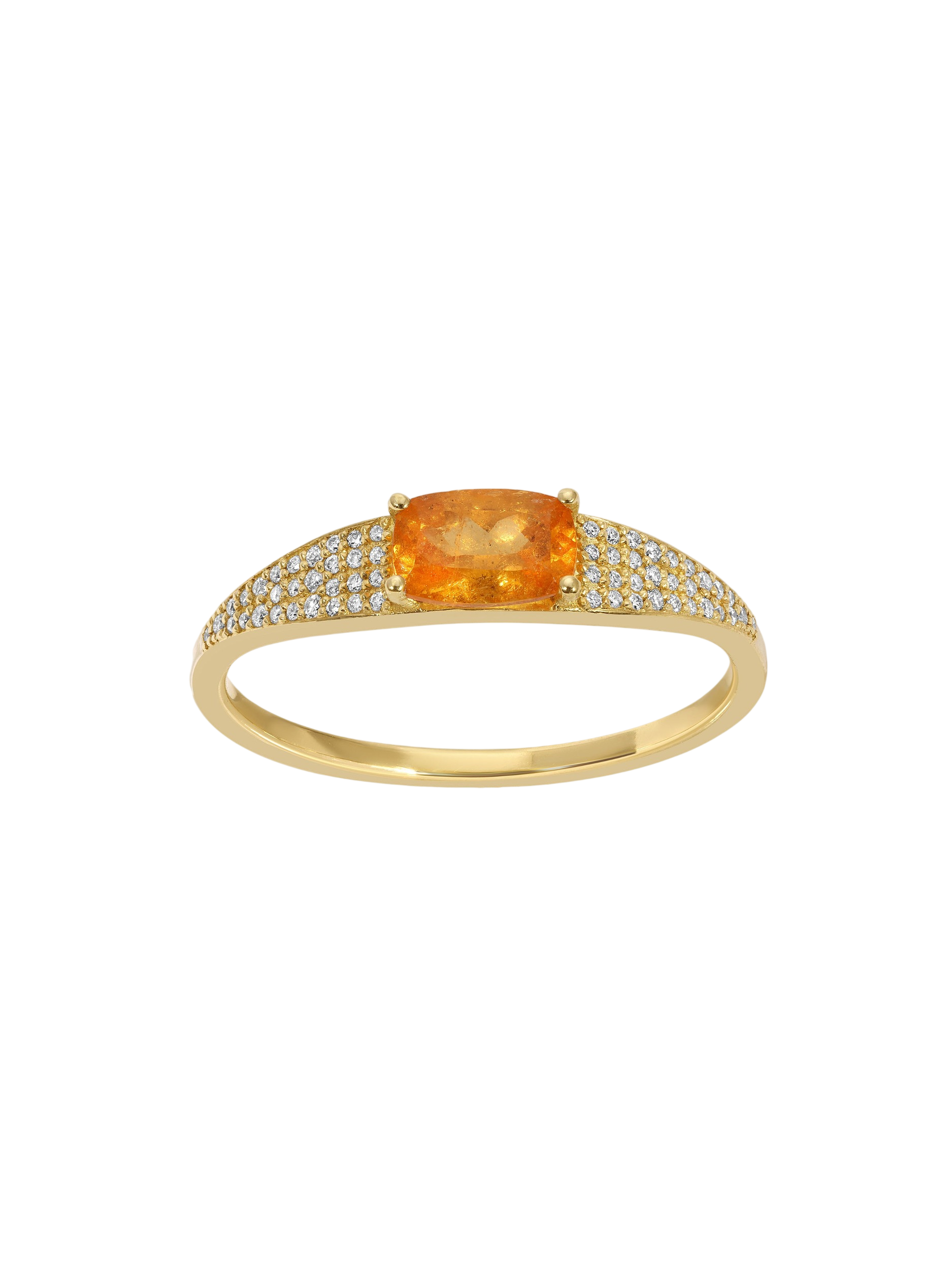 Eye Candy Ring in Orange Garnet photo