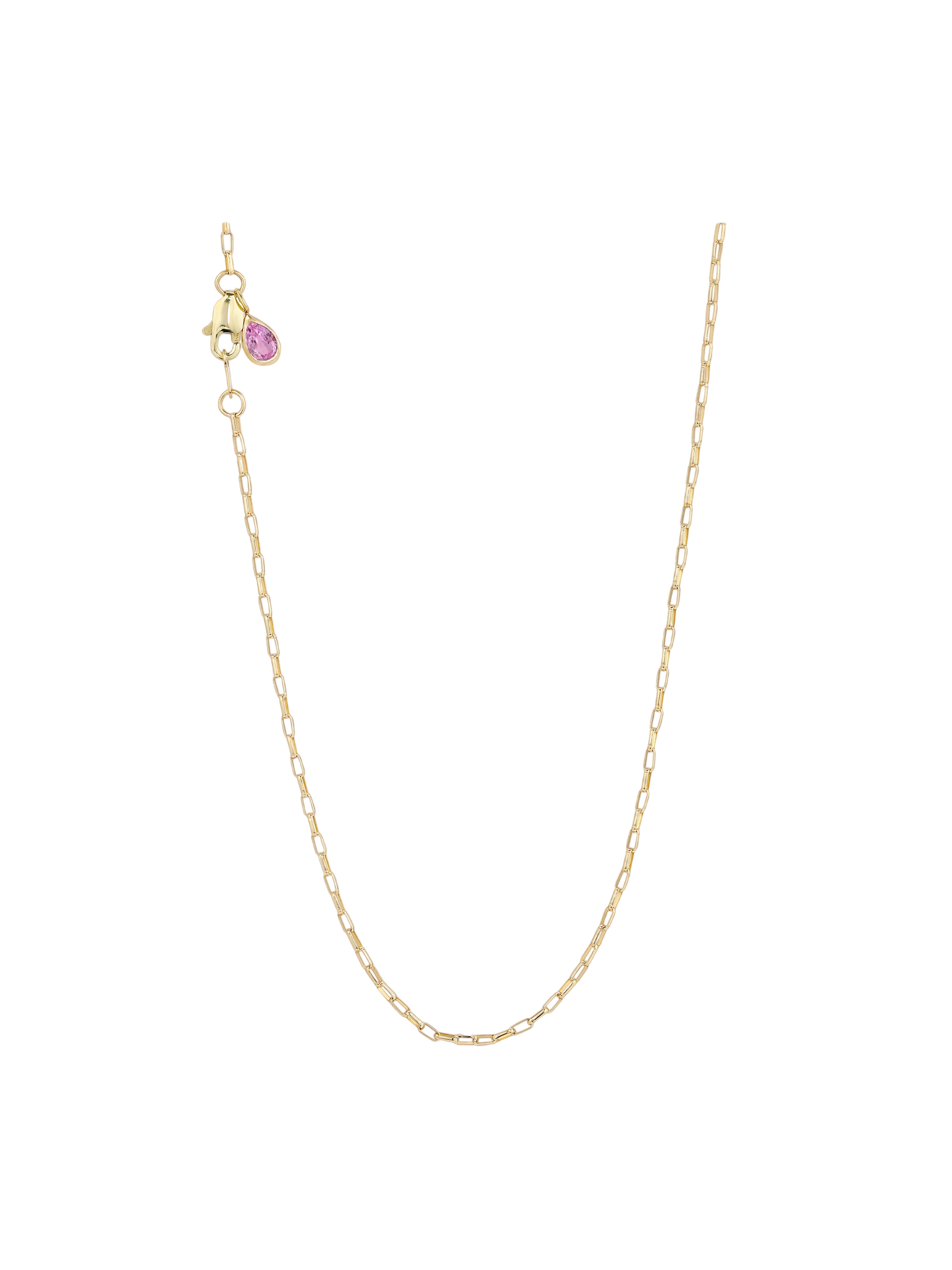 Rolo Chain in Pink Sapphire