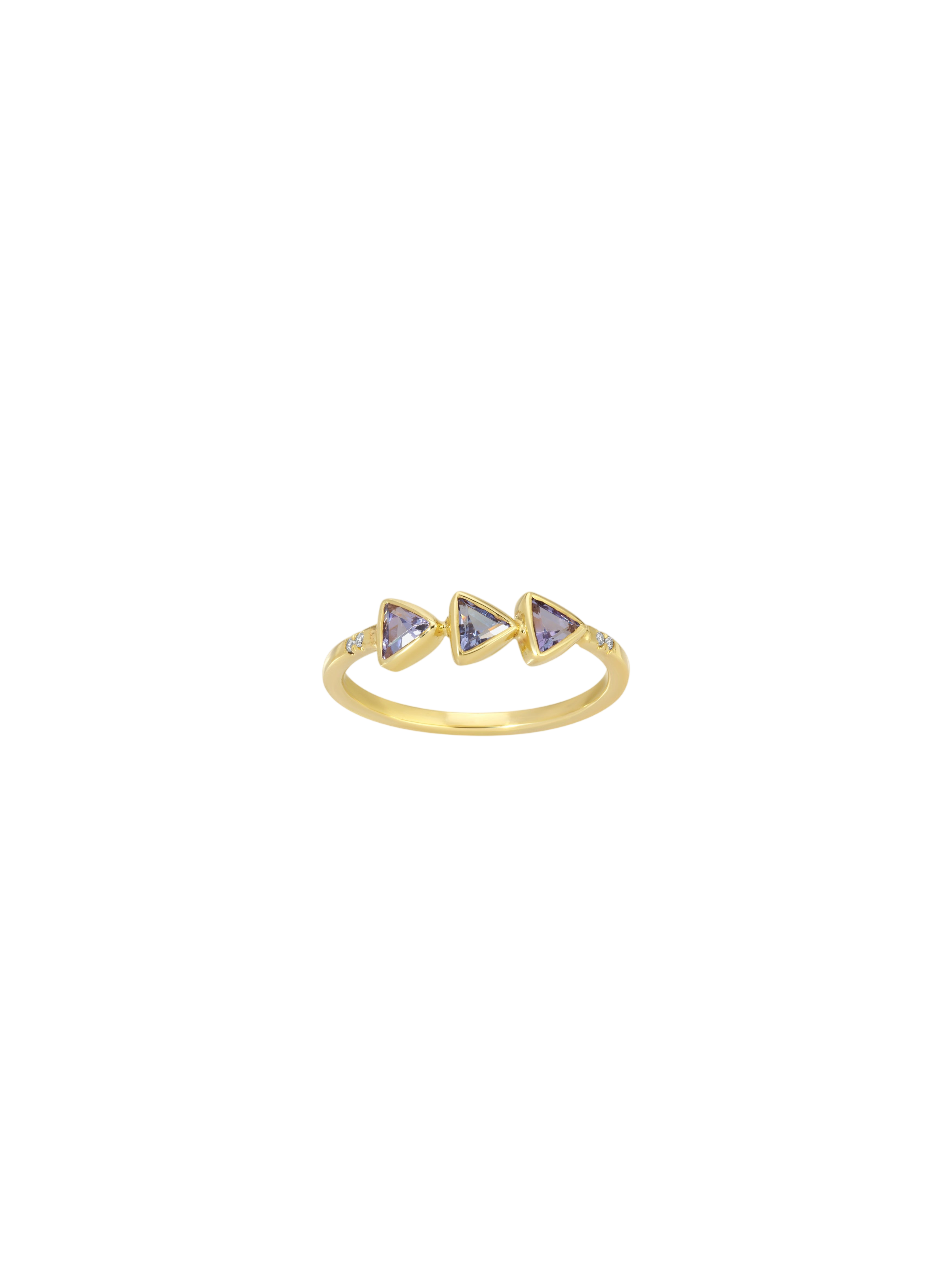Tanzanite Pinky Ring