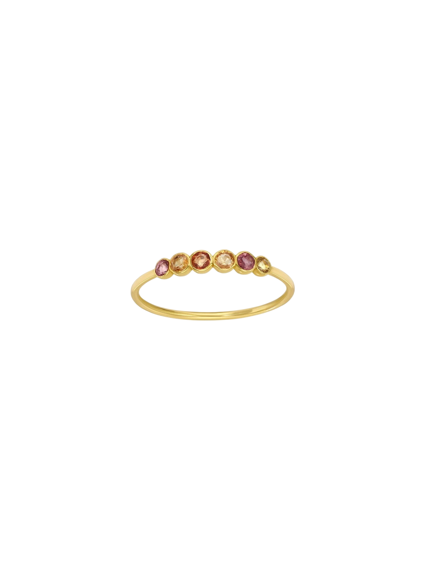 Sapphire Sunset Ring