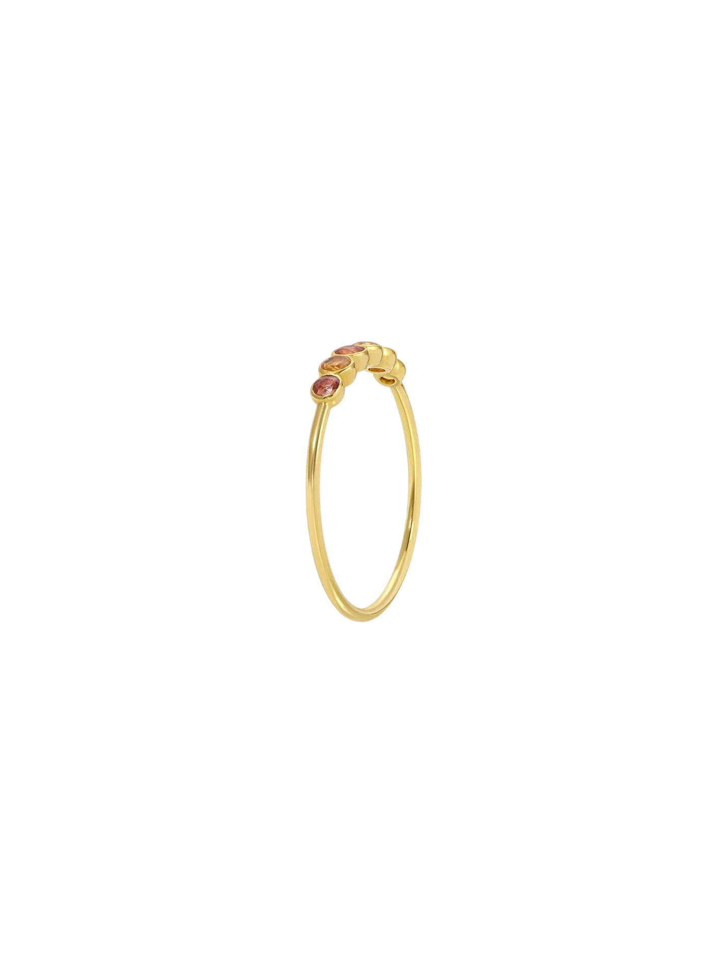 Sapphire Sunset Ring
